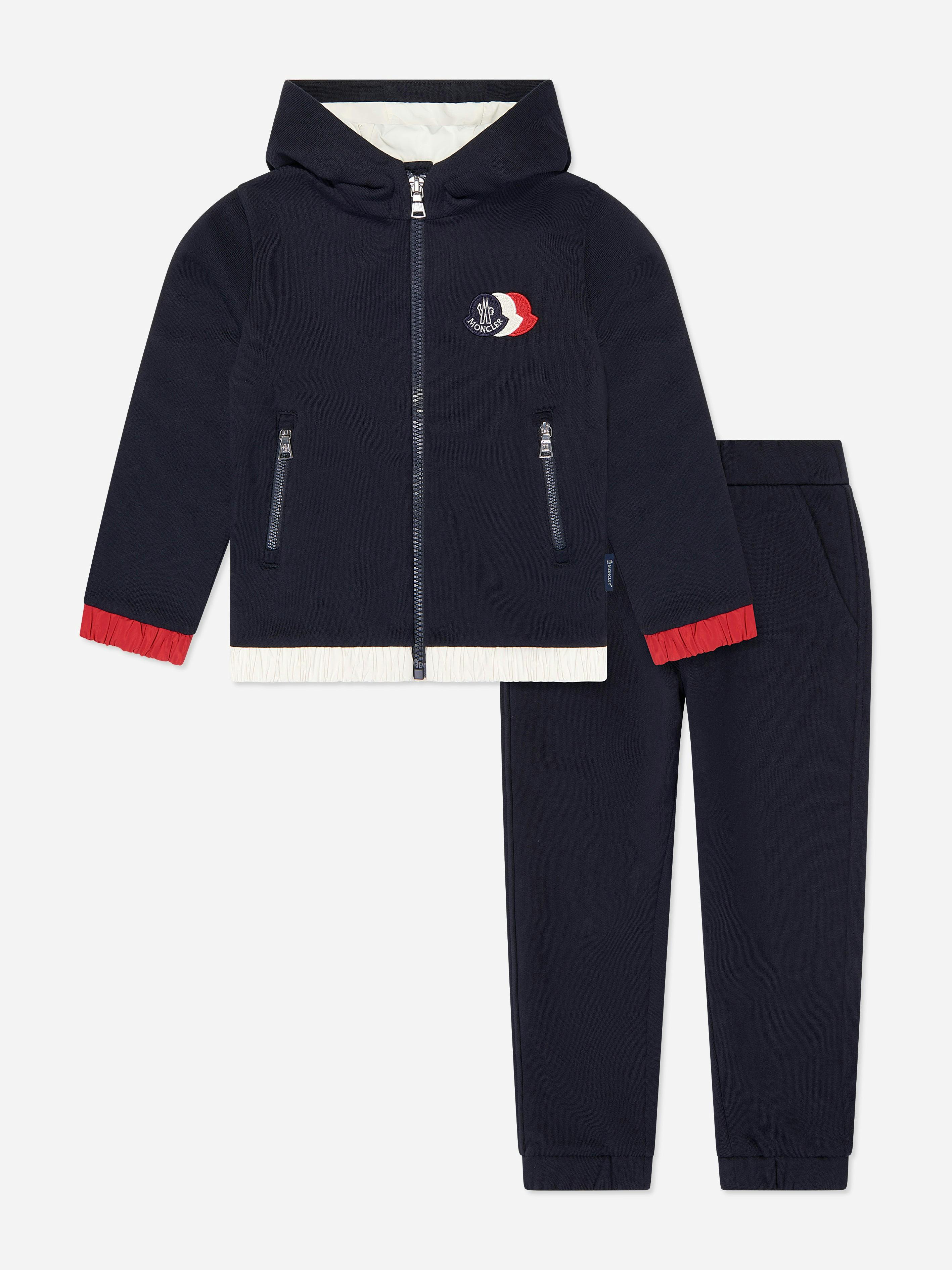 Moncler Enfant Boys Logo Tracksuit In Navy - Navy - 14 Yrs