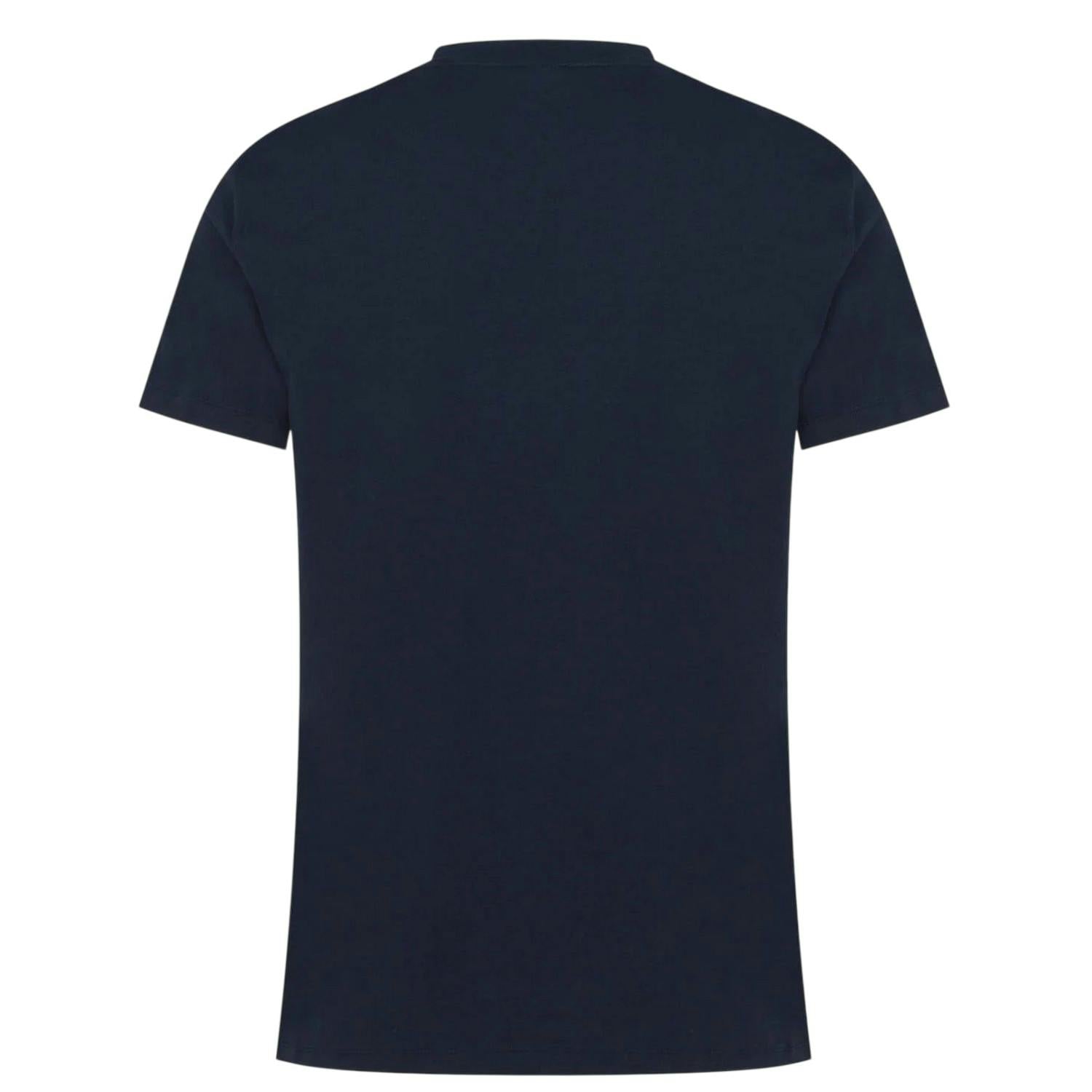 Boss Men's Dark/Blue Hbw Logo Crew Neck T-Shirt - S - 100% Mixed