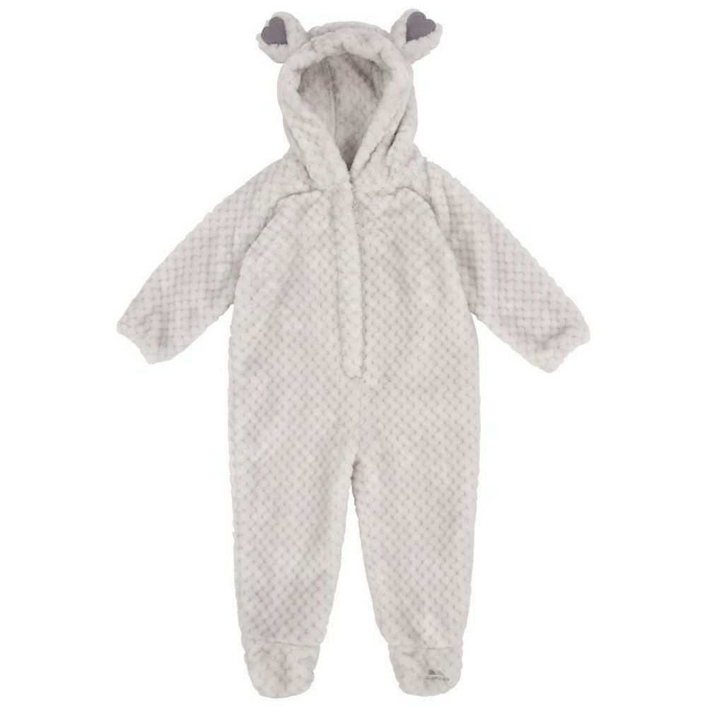 Trespass Grey Baby Loveable Babysuit - Pale - 3-6 Months - Pale