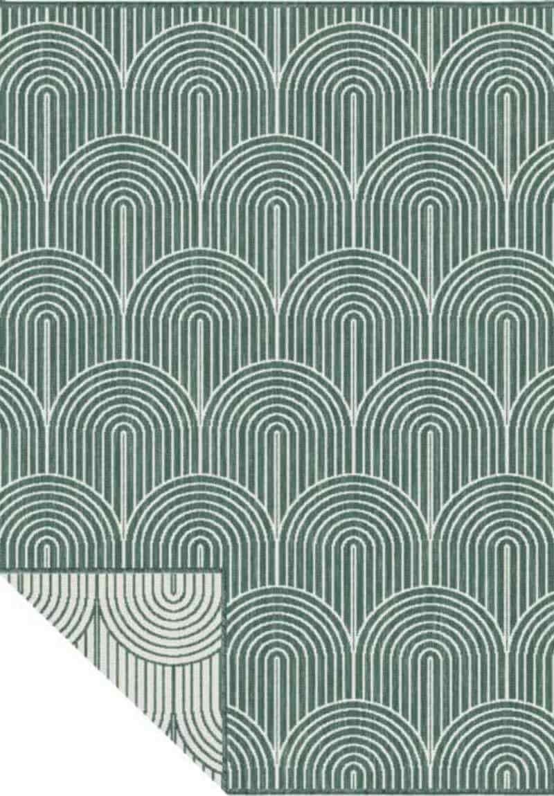 Hanse Home Green Pangli Flatweave Reversible Rug Indoor-Outdoor - 120X170 Cm