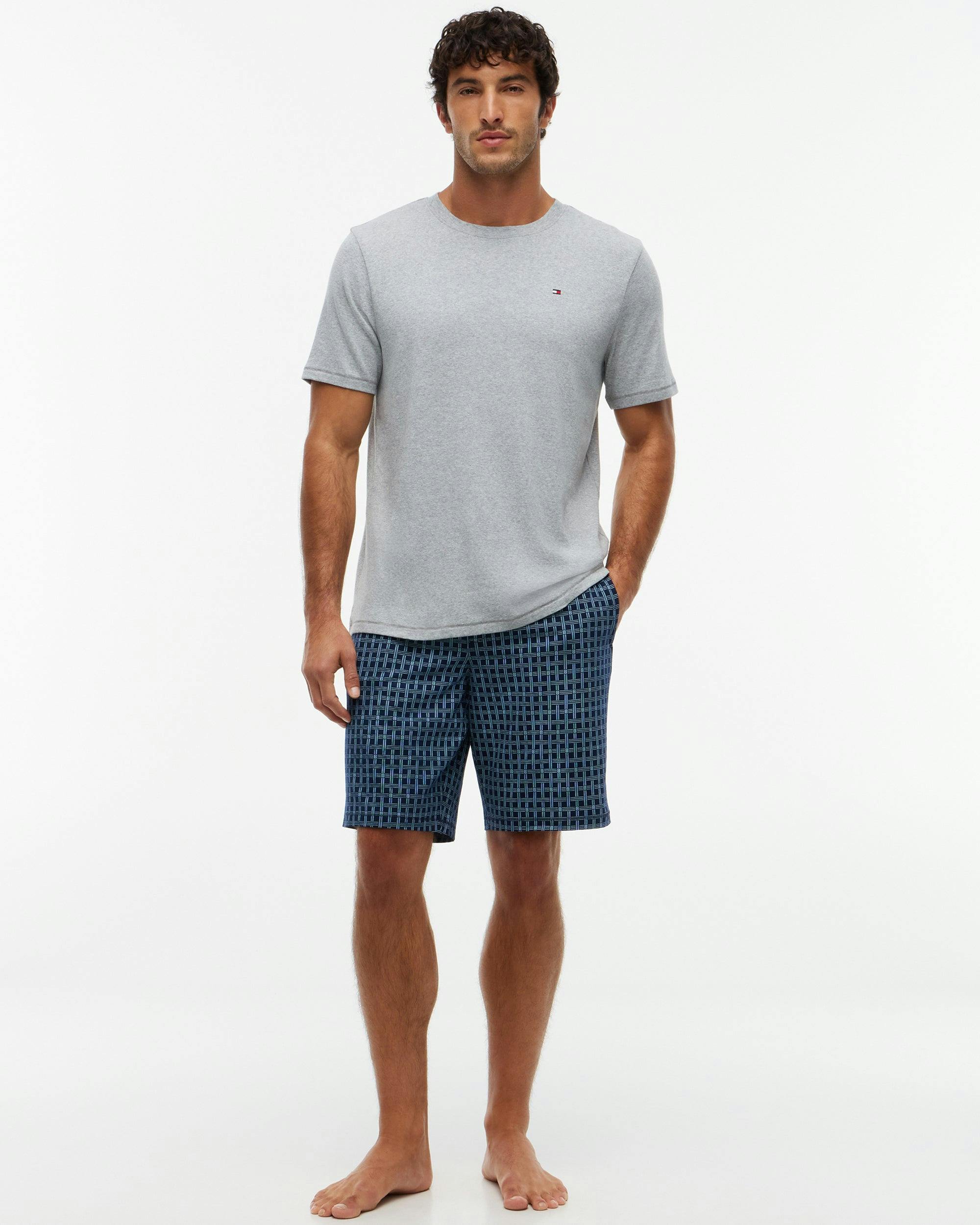 Tommy Hilfiger Men's Short Sleeve Pyjama Set - White/Flaggrid - M - Image 2