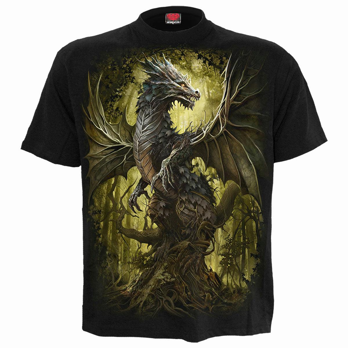 Spiral Direct Black Oak Dragon - T-Shirt - 4XL - Digital