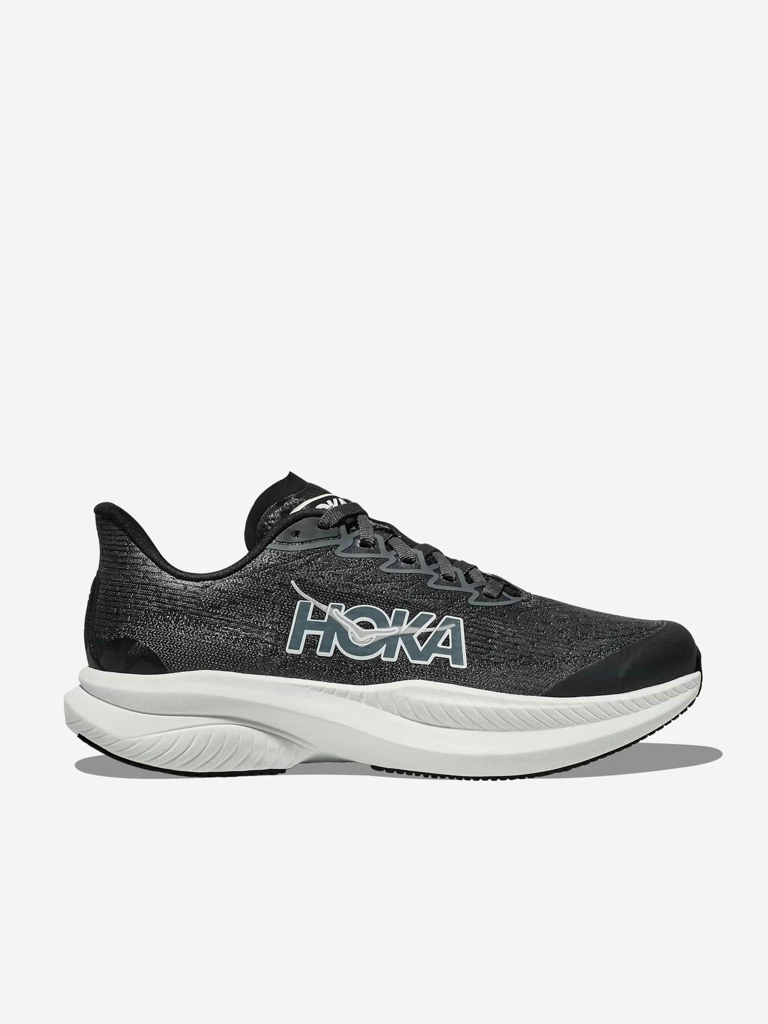 Hoka Black Kids Mach 6 Trainers In - Eu 40 Uk 5.5