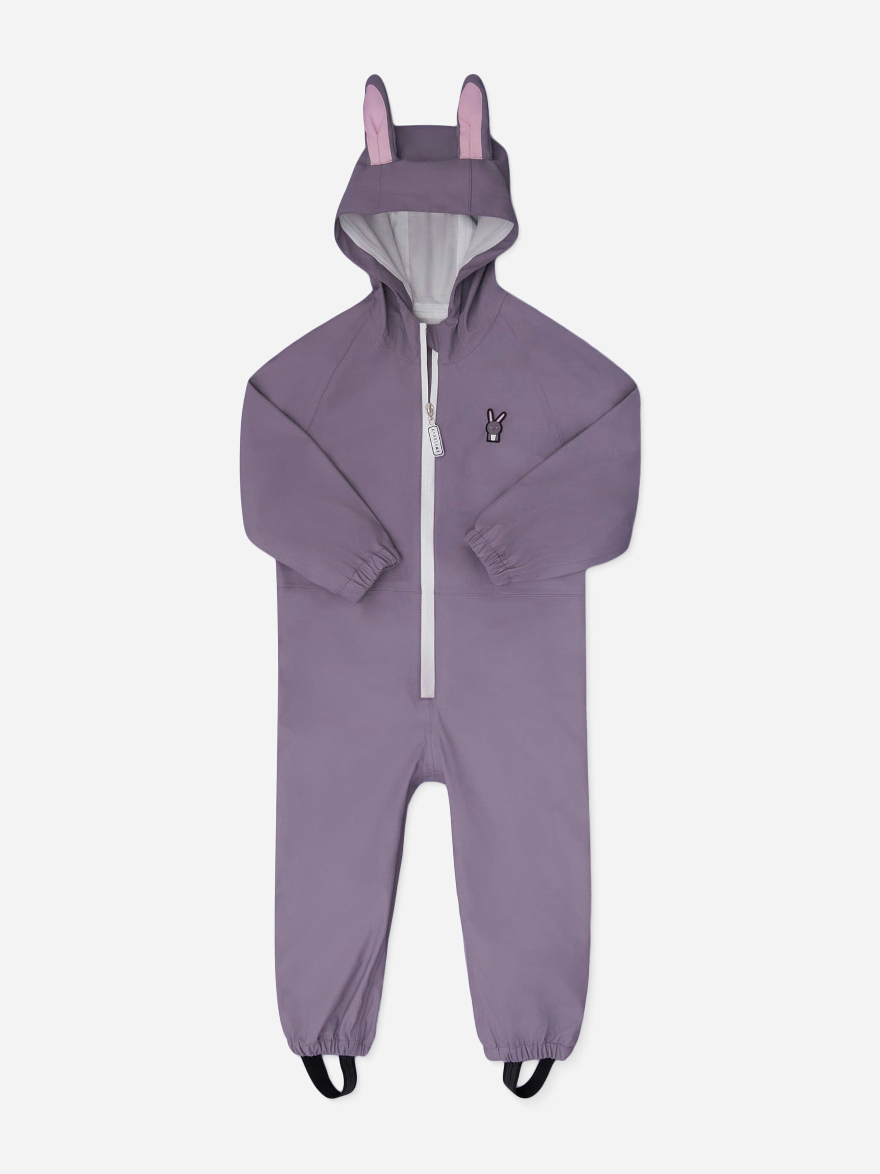 Roarsome Girls Purple Hop The Bunny Puddlesuit In - 2 - 3 Years