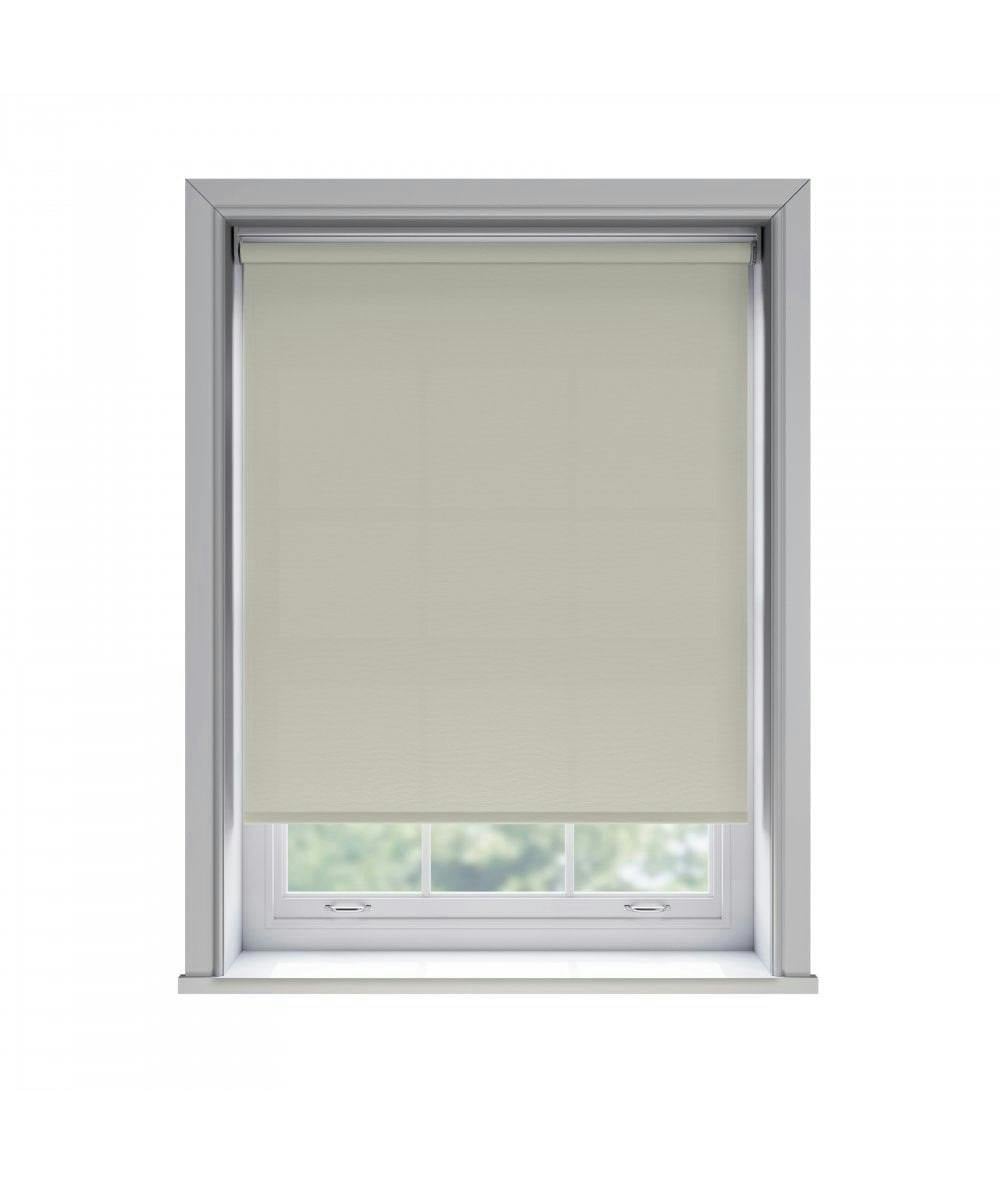 Rackhams Light No Drill Oyster Thermal Blackout Roller Blind (170Cm Drop) - 170Cm