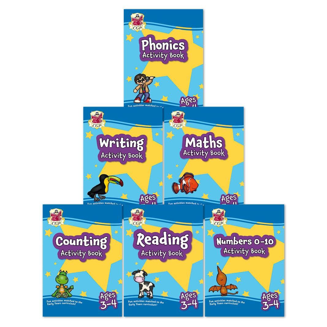 CGP Preschool Activity Book Bundle 6 Books Collection Set - Ages 3-4 - Paperback - Image 4