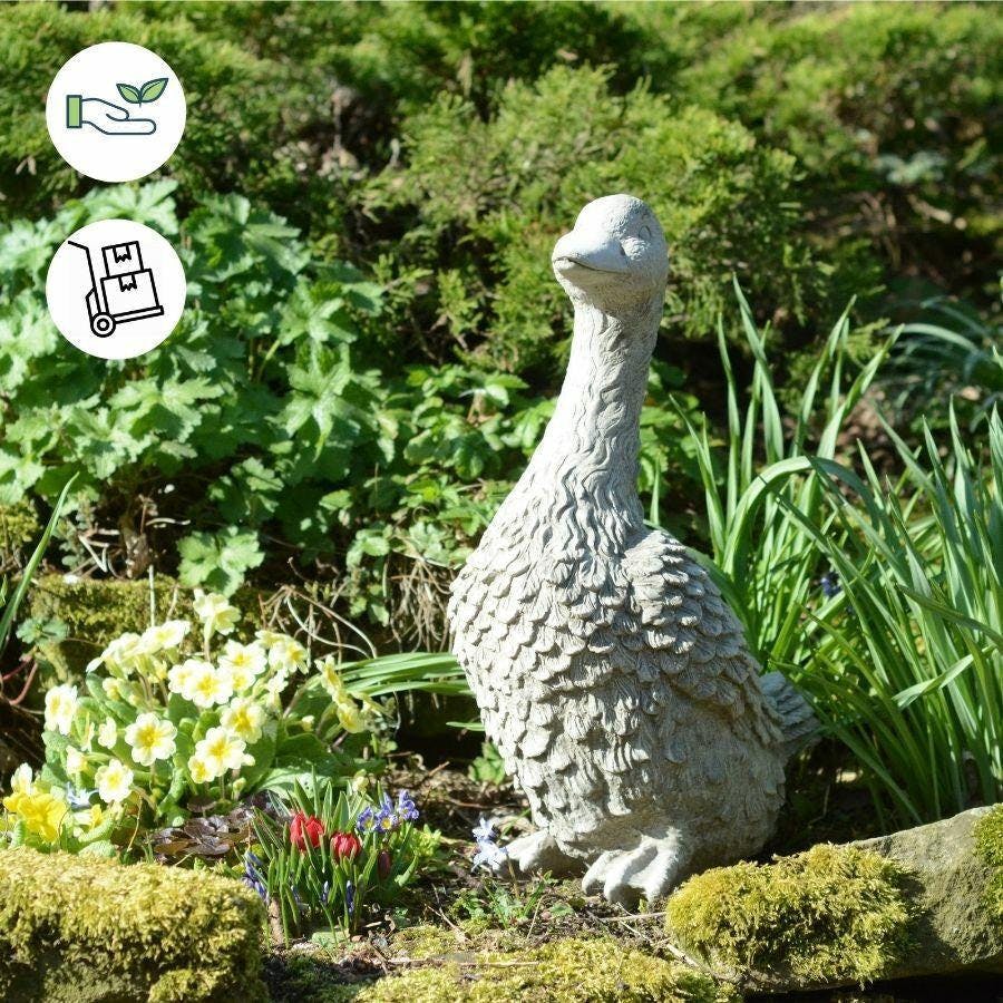 Osn Detailed Stone Cast Goose Ornament