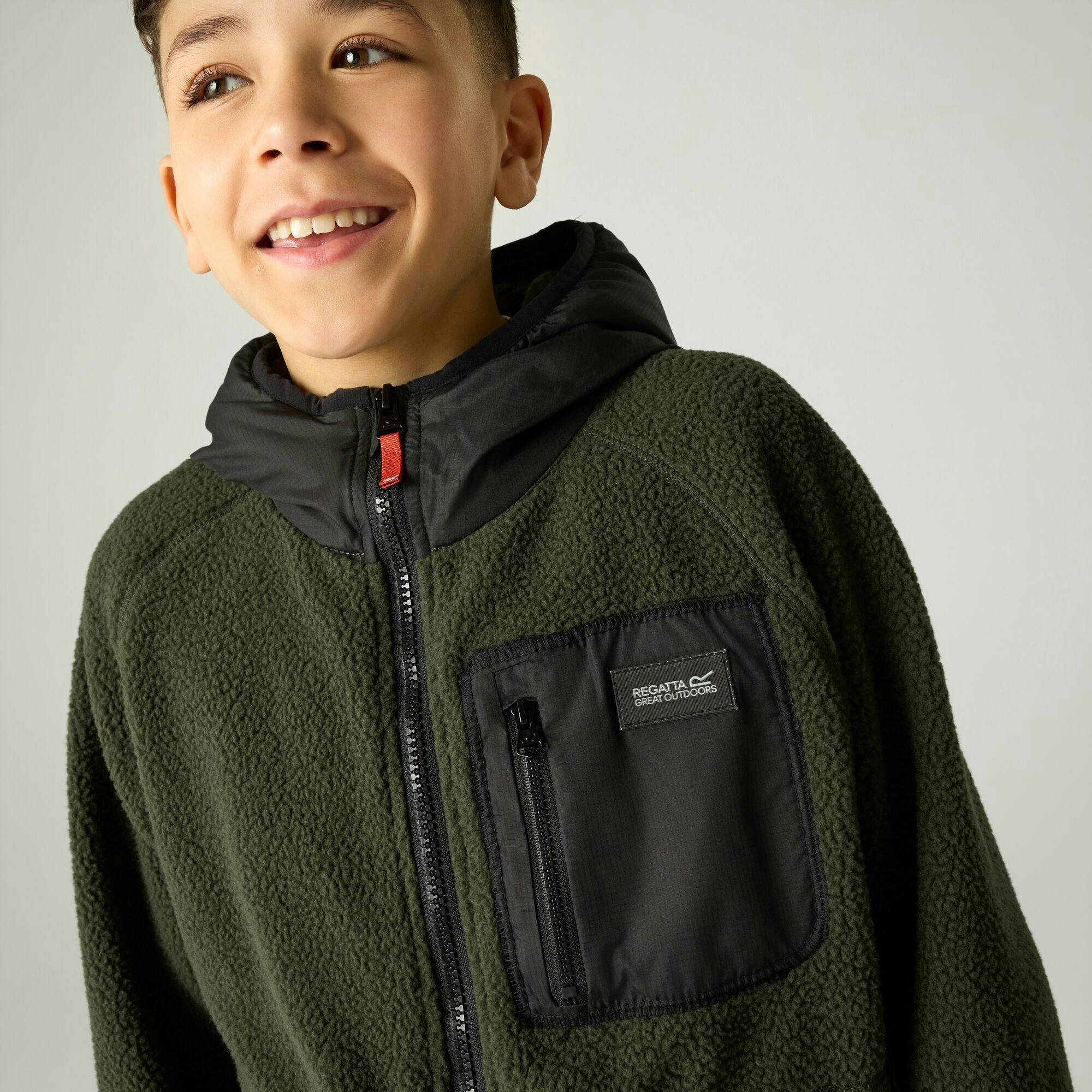 Regatta Boys Green Childrens/ Munro Hybrid Jacket - Size 14 Years Kids - Image 3