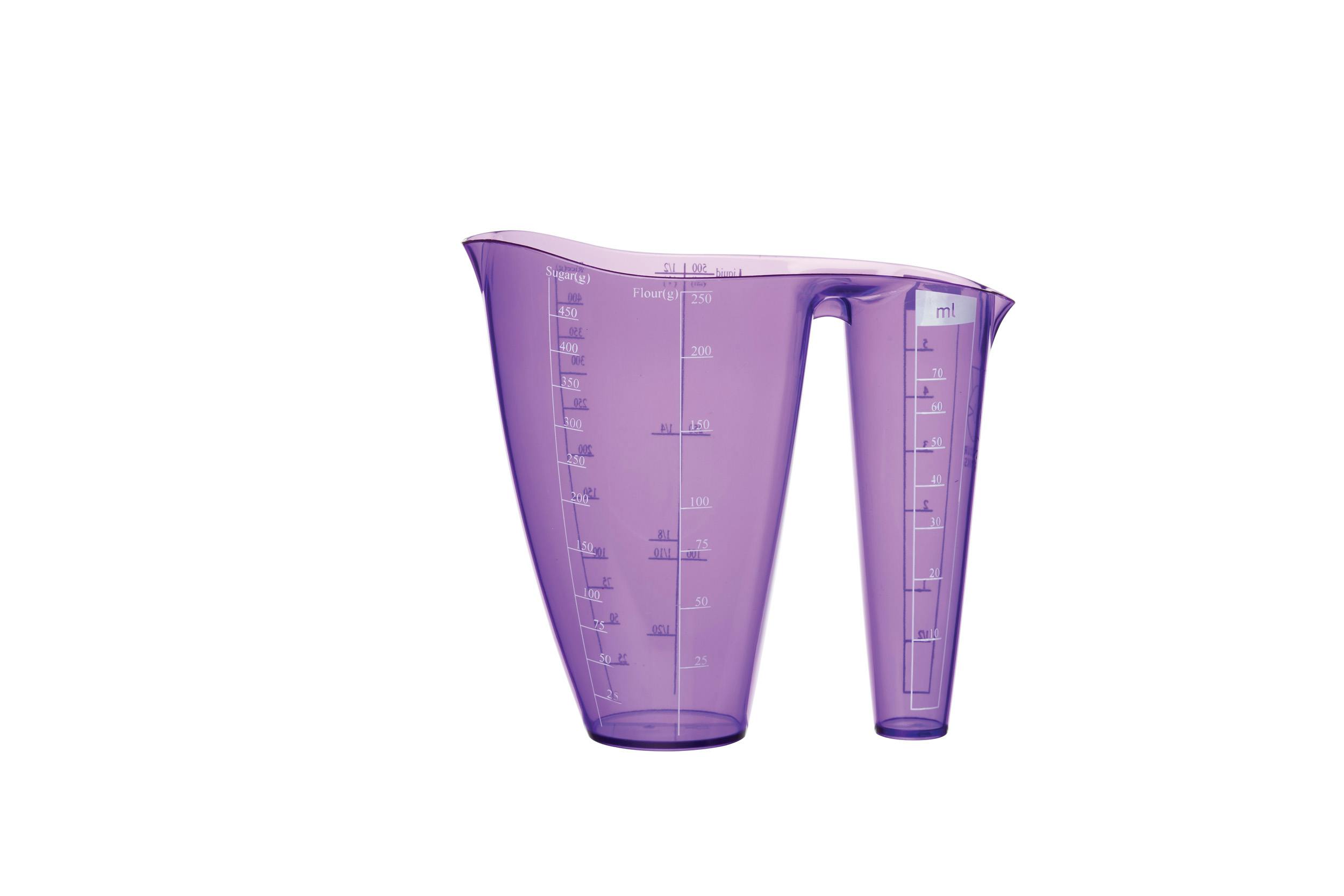 Rackhams Purple Brights Dual Measuring Jug - Plastic - Measuring Jug