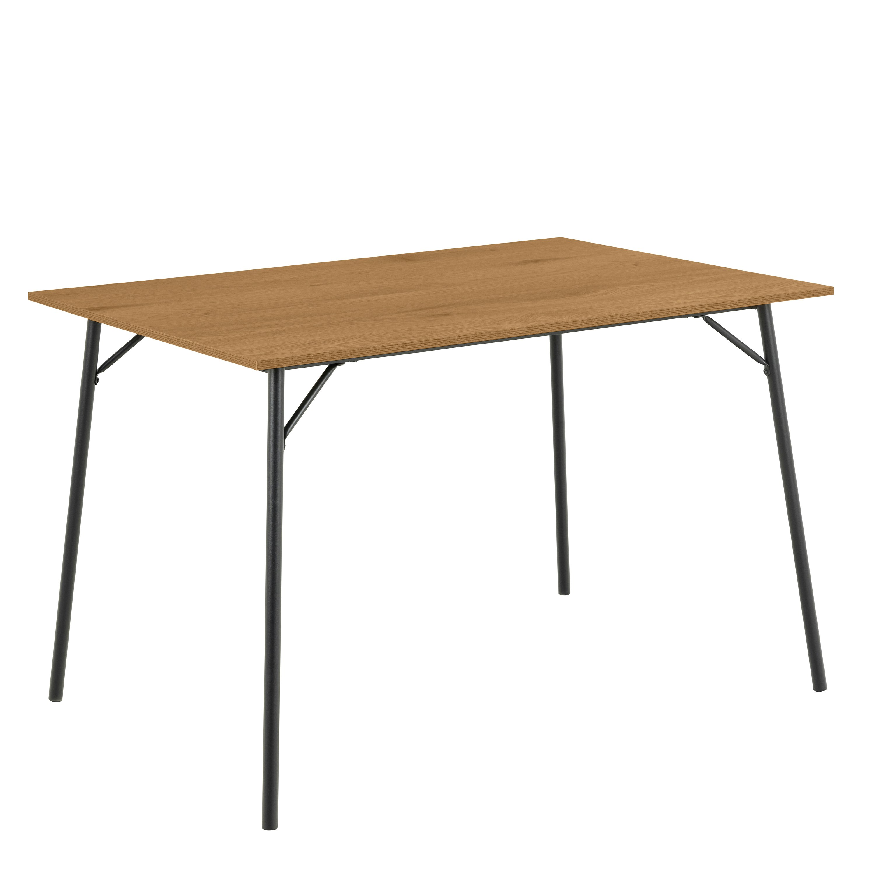 Furniture To Go Black/Brown Peru Dining Table In And Oak - No