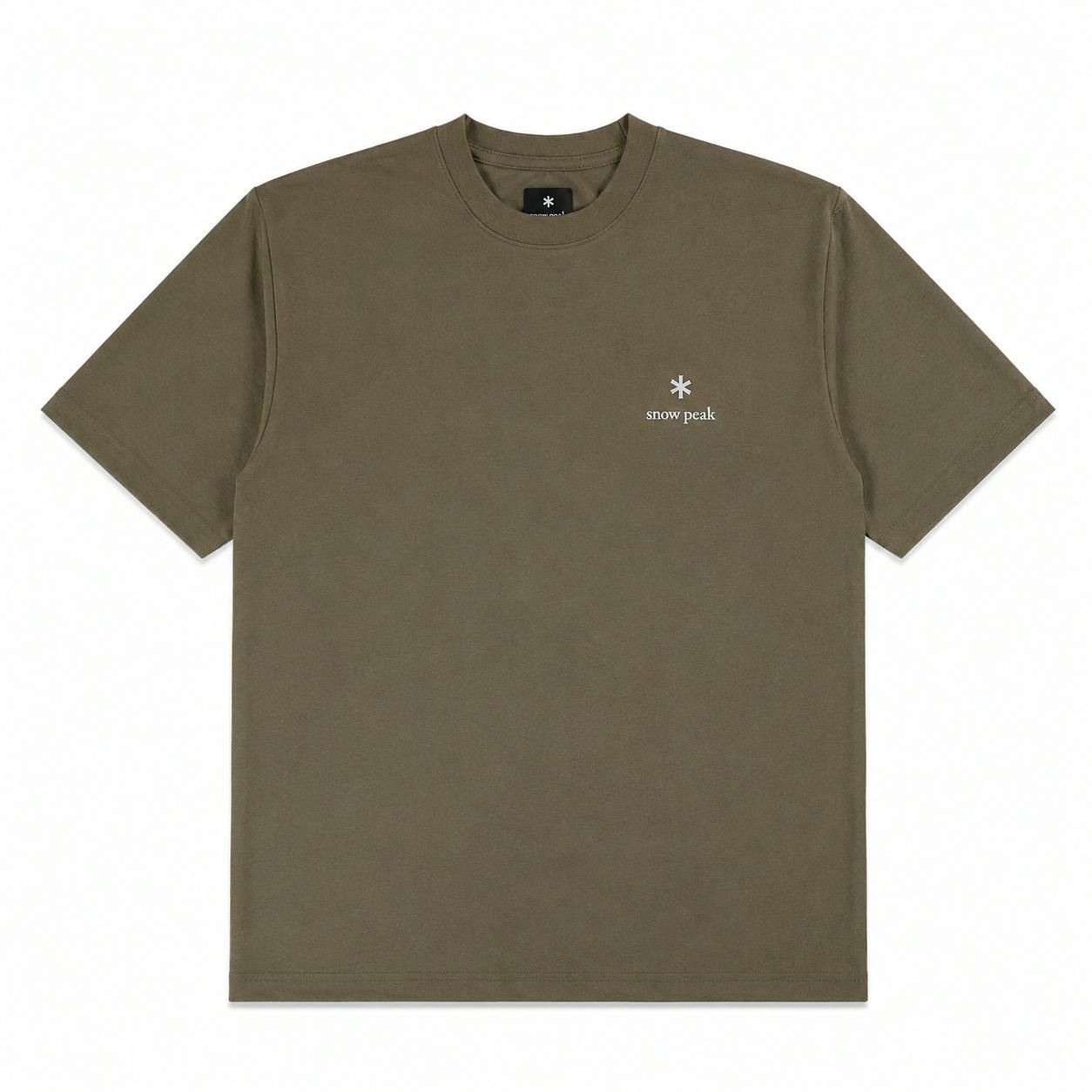 Snow Peak Dark/Beige Logo T-Shirt - Xxl