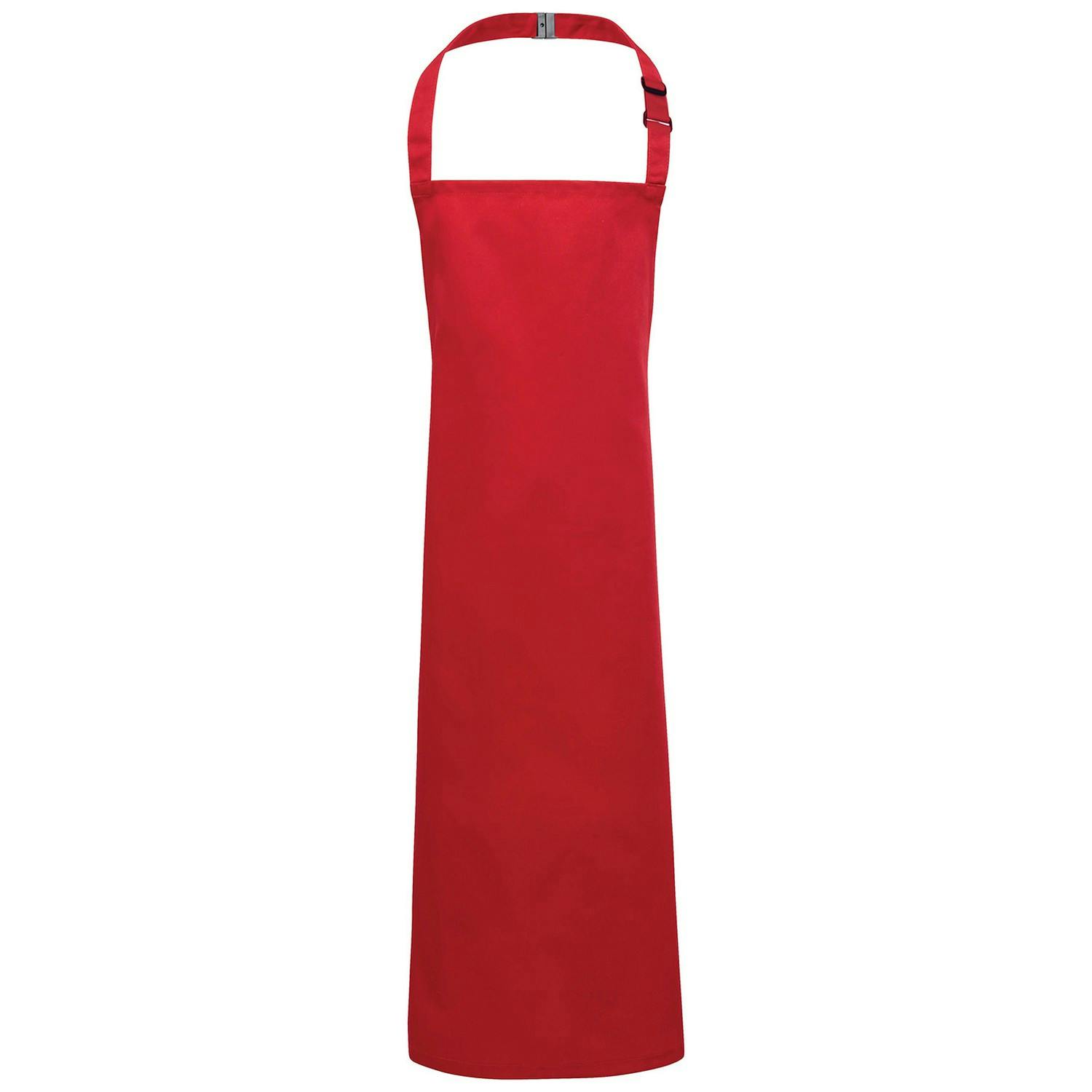 Premier Childrens/Kids Plain Apron - Red / Cotton - Image 4