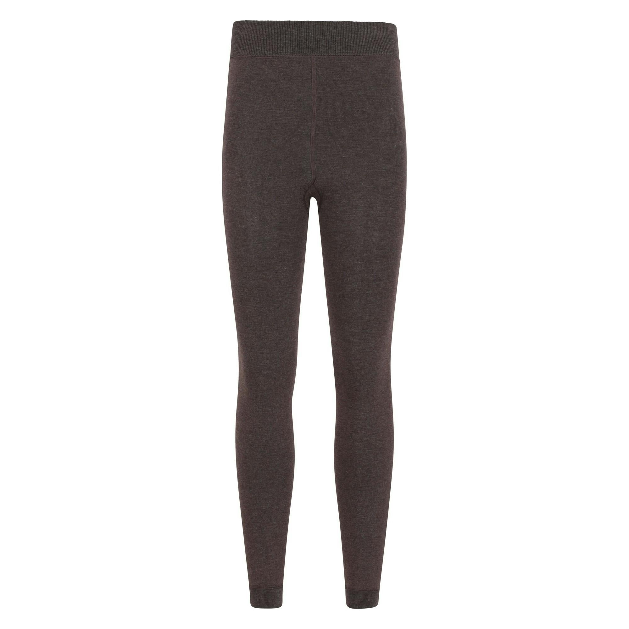 Mountain Warehouse Women's Fluffy Fleece Lined Thermal Leggings - Taupe - L - Taupe - 57% Polyester/39% Rayon/4% Viscose