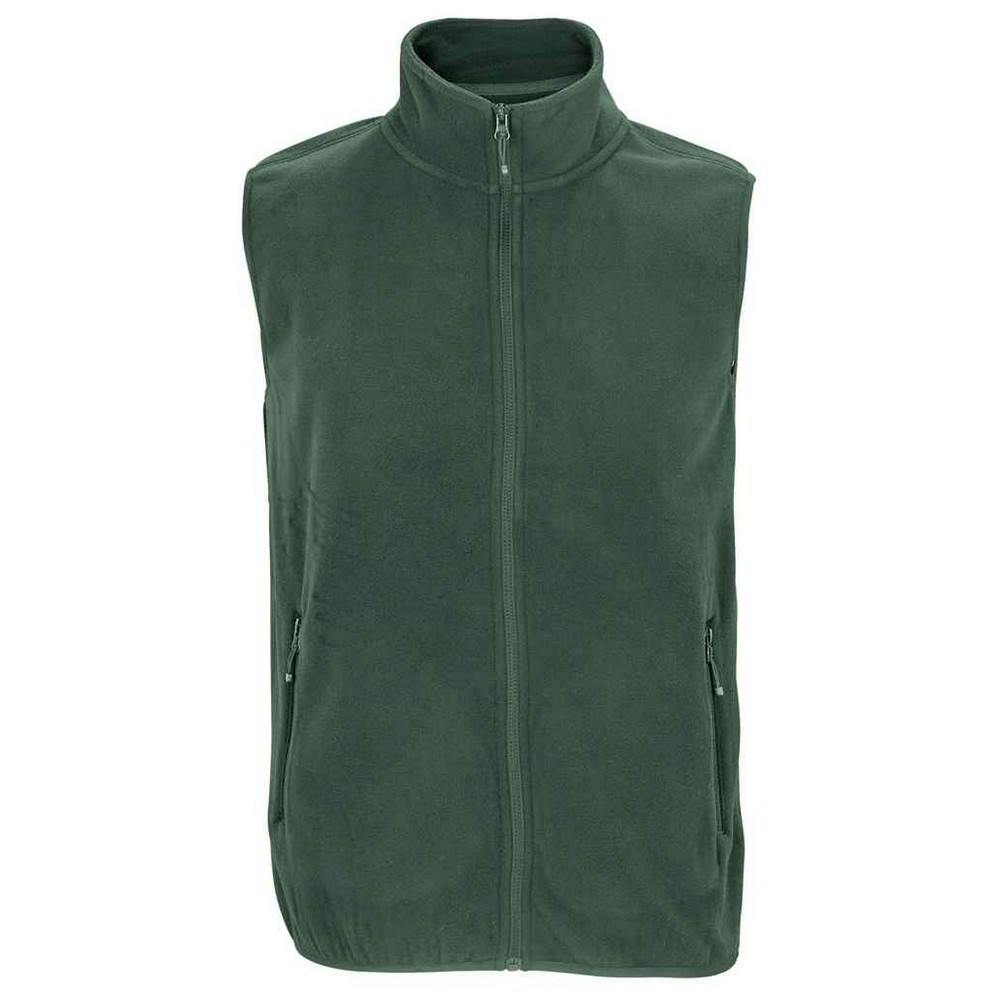 SOLS Unisex Adult Factor Microfleece Recycled Body Warmer (Forest Green) - Size Medium - Image 3