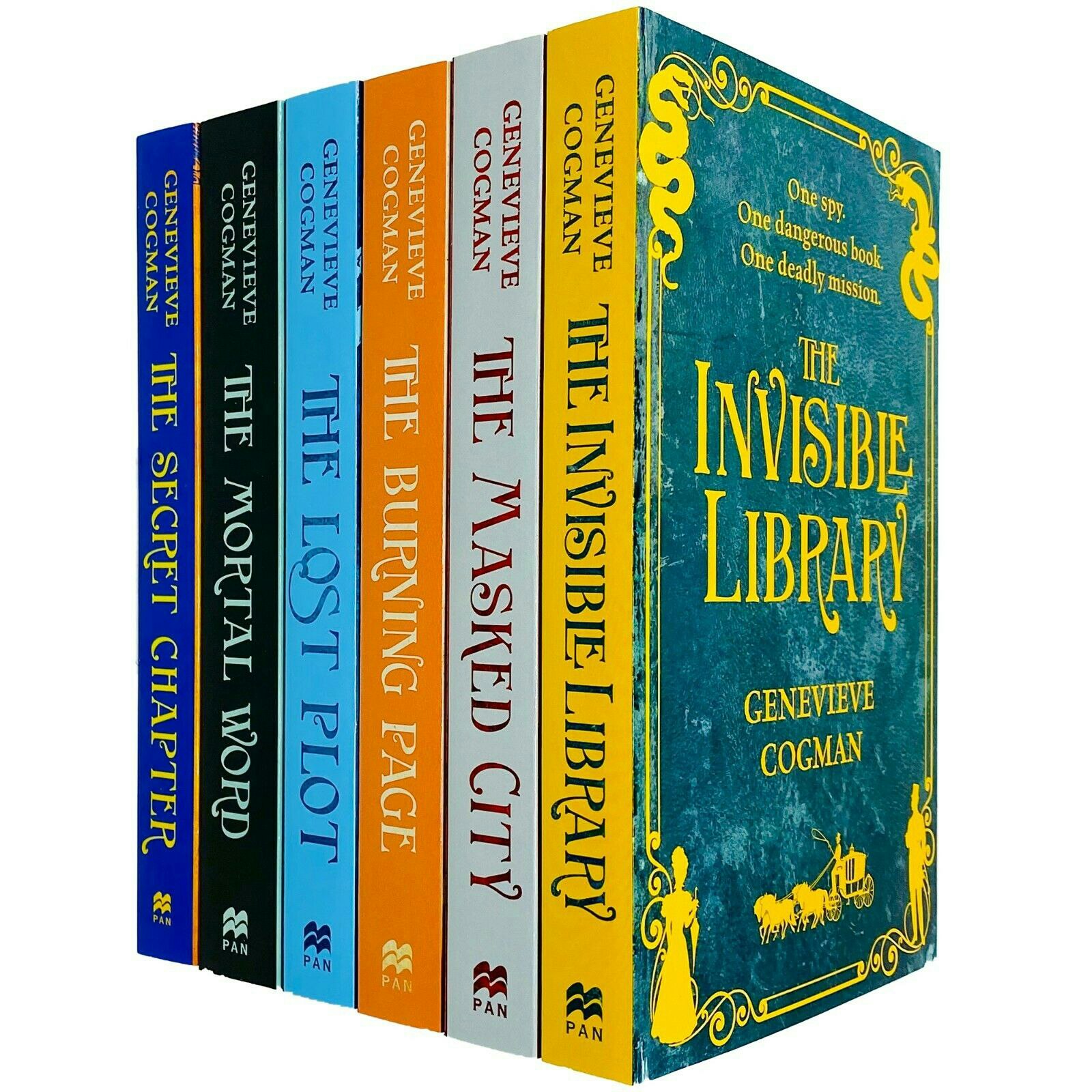 Macmillan Invisible Library Series 6 Book Set By Genevieve Cogman Masked City Burning Page