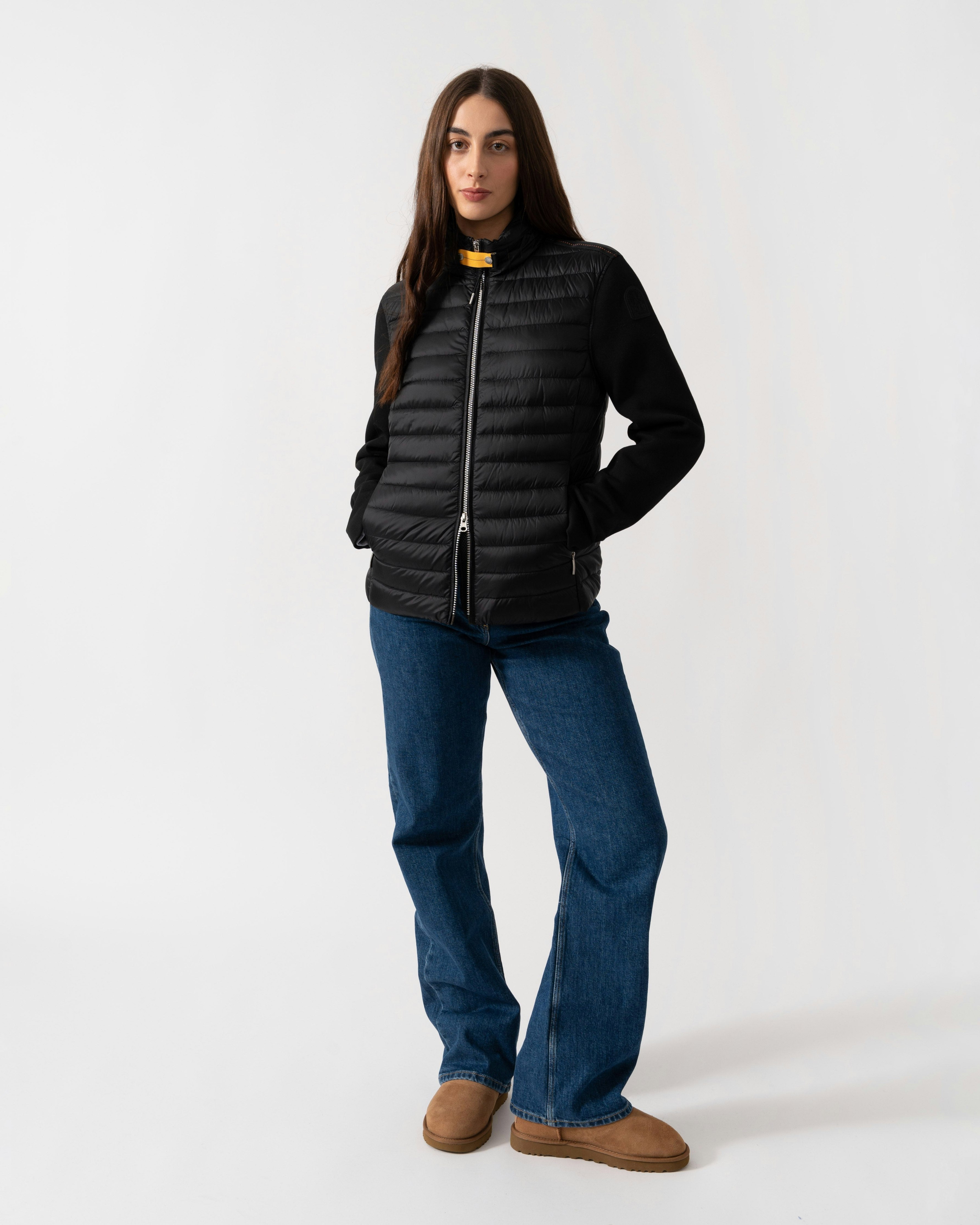 Parajumpers Women's Black Danette Fleece/Nylon Jacket - 541 - 541 - M