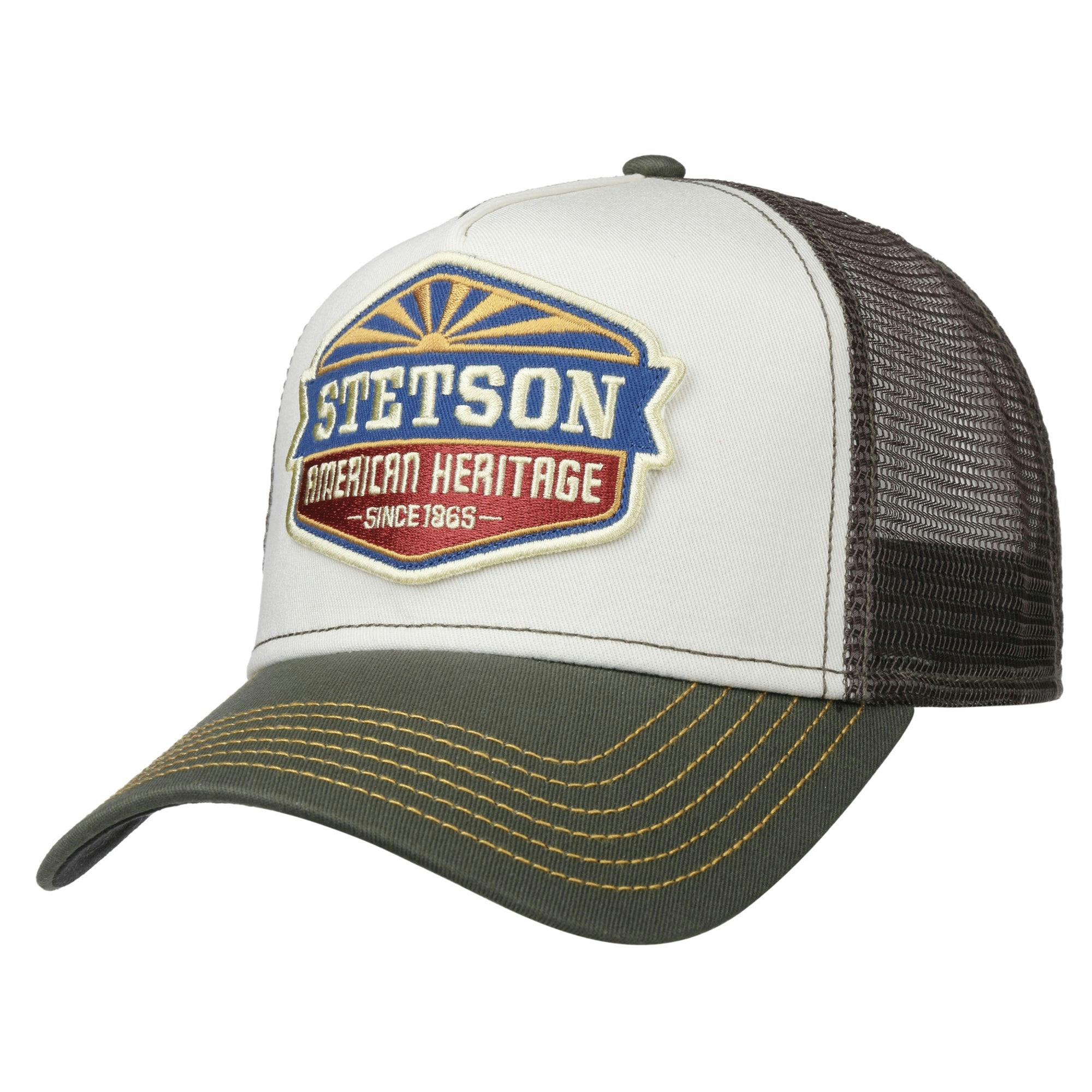 Stetson Green/White Trucker Cap