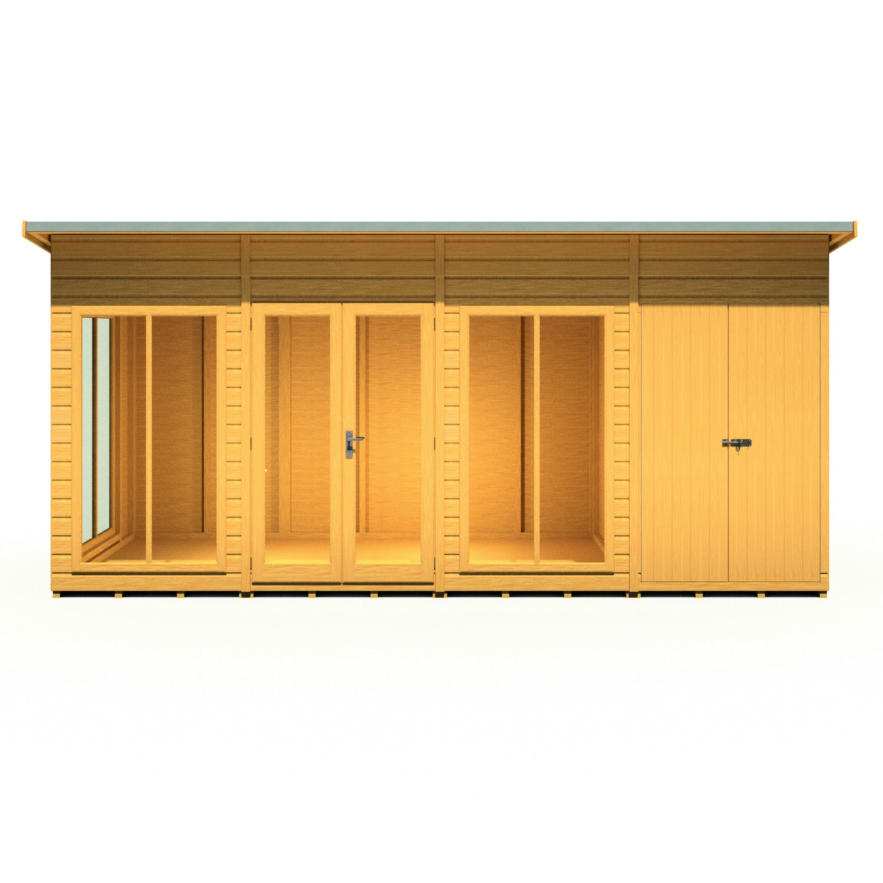 Rackhams Light Lela 16X6 Multiroom Summerhouse And Storage Shed
