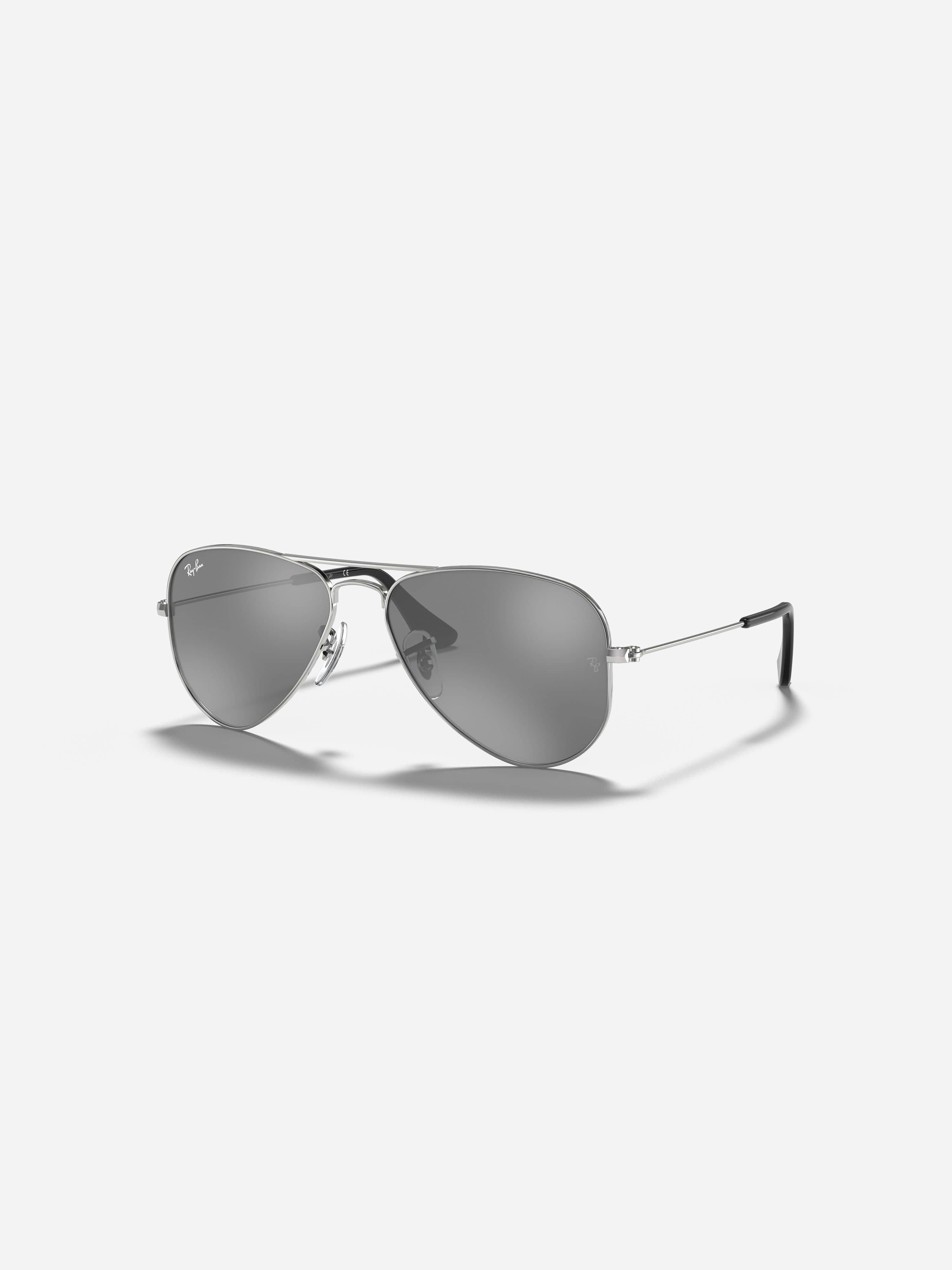 Ray-Ban Silver Kids Aviator Sunglasses In - 10 - 13 Yrs