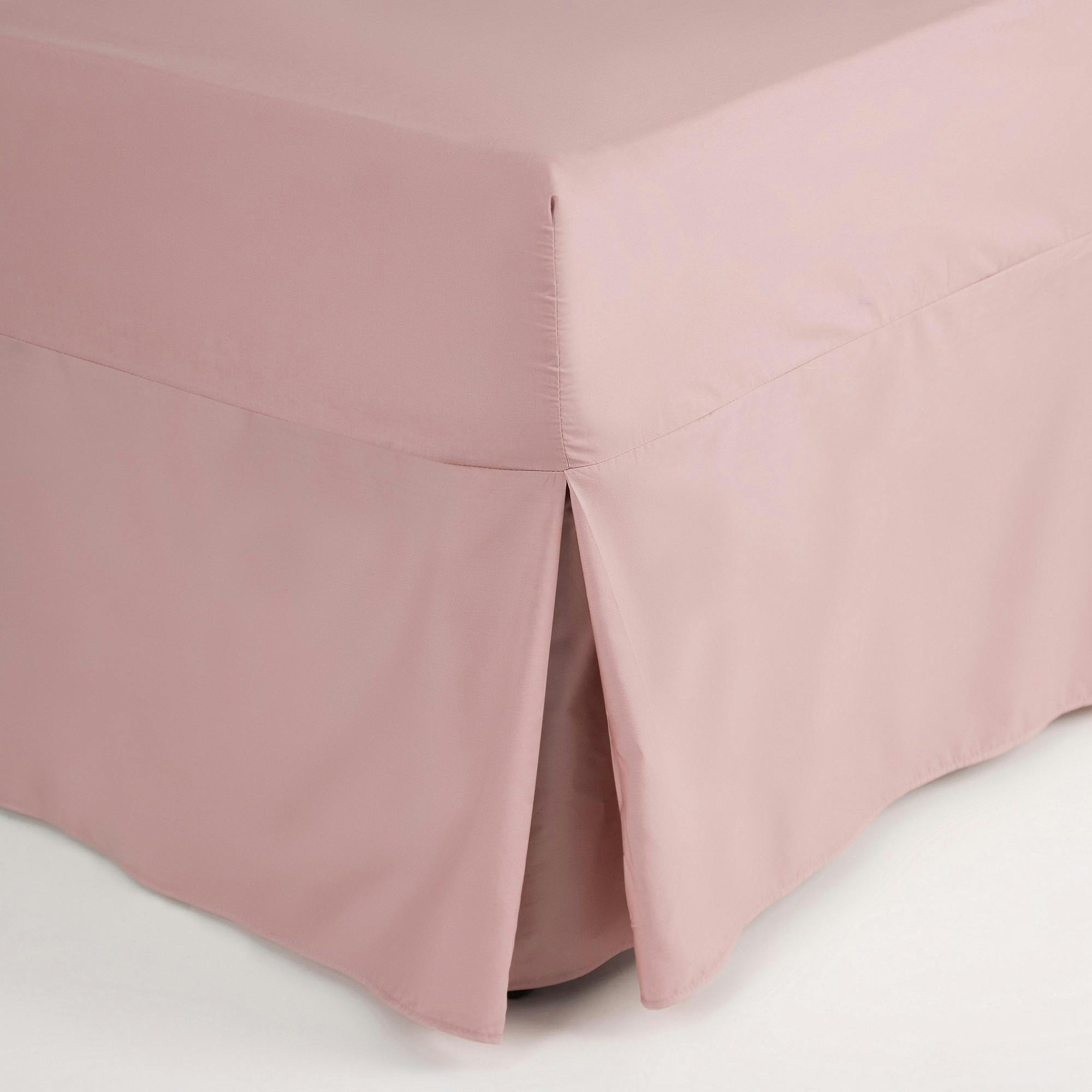 Belledorm Easycare Percale Fitted Valance - Blush - Single - Blush - 50% Cotton/50% Polyester
