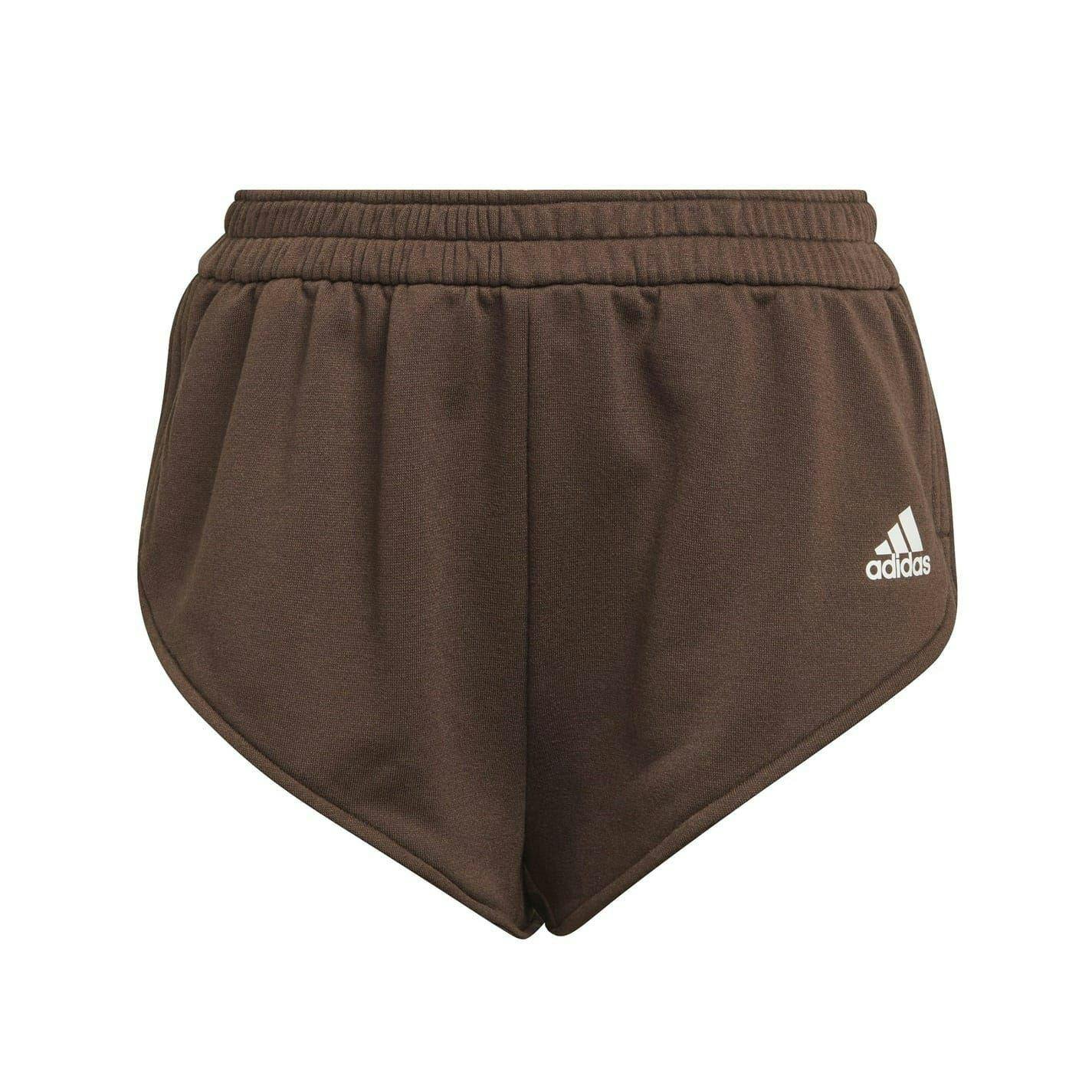 Adidas Women's Brown Cotton Blend Running Shorts - 6 Uk - 100% Mixed