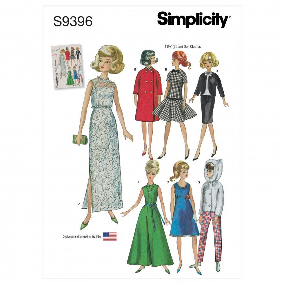 Simplicity Sewing Pattern 9396, Toys Os (One Size) - Intermediate - Os (One Size)
