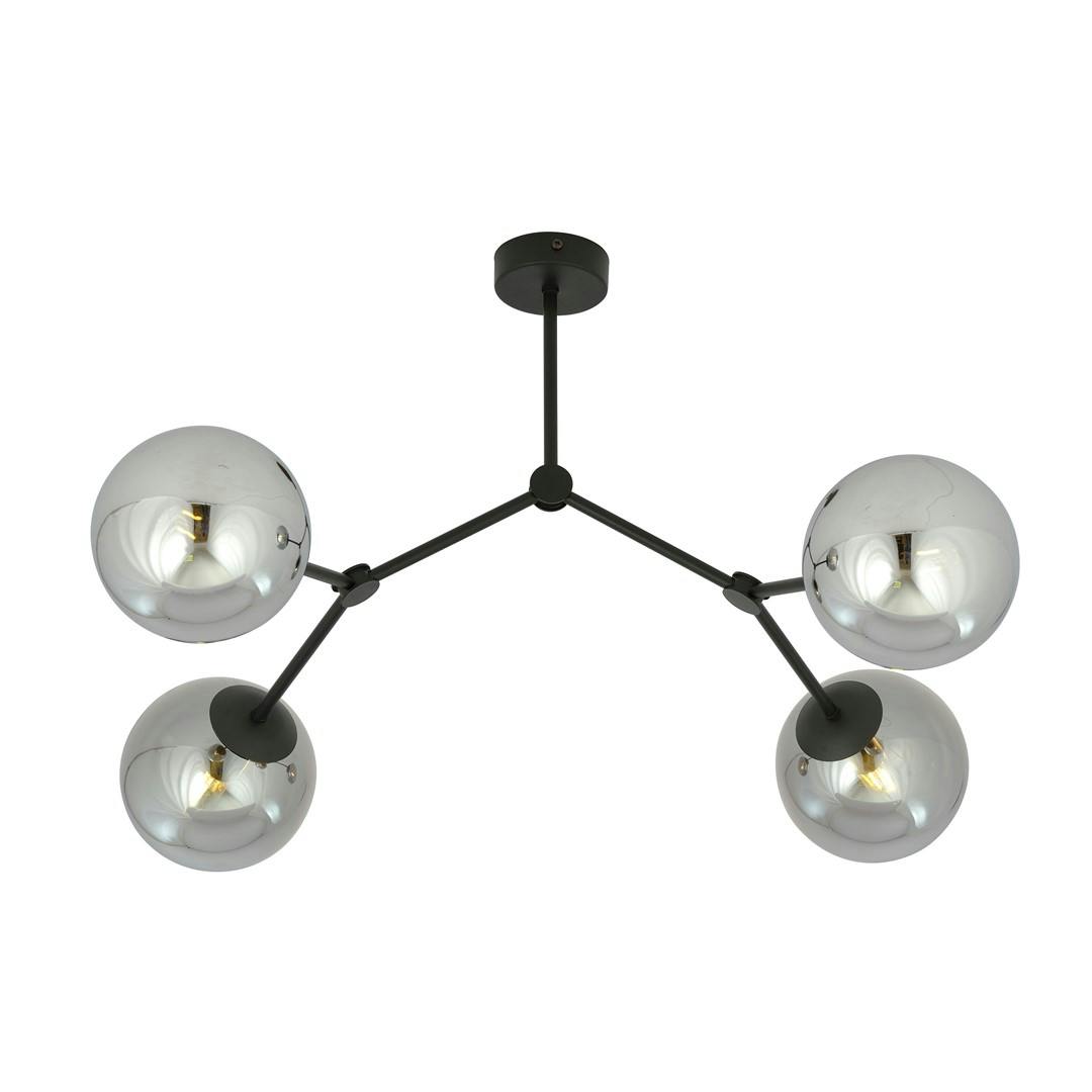 Emibig Black Space Ceiling Lamp 4 X E14 With Graphite Shade
