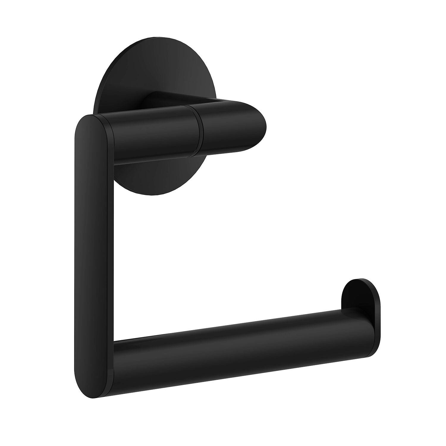 Smedbo Black Matt Self Adhesive Wall Mounted Toilet Roll Holder