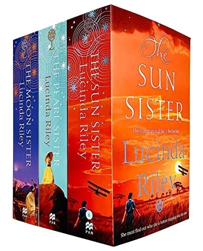 Various Publishers The Seven-Sisters Series 4-6 Books Collection Set By Lucinda Riley (The Pearl Sister, The Moon Sister And The Sun Sister)