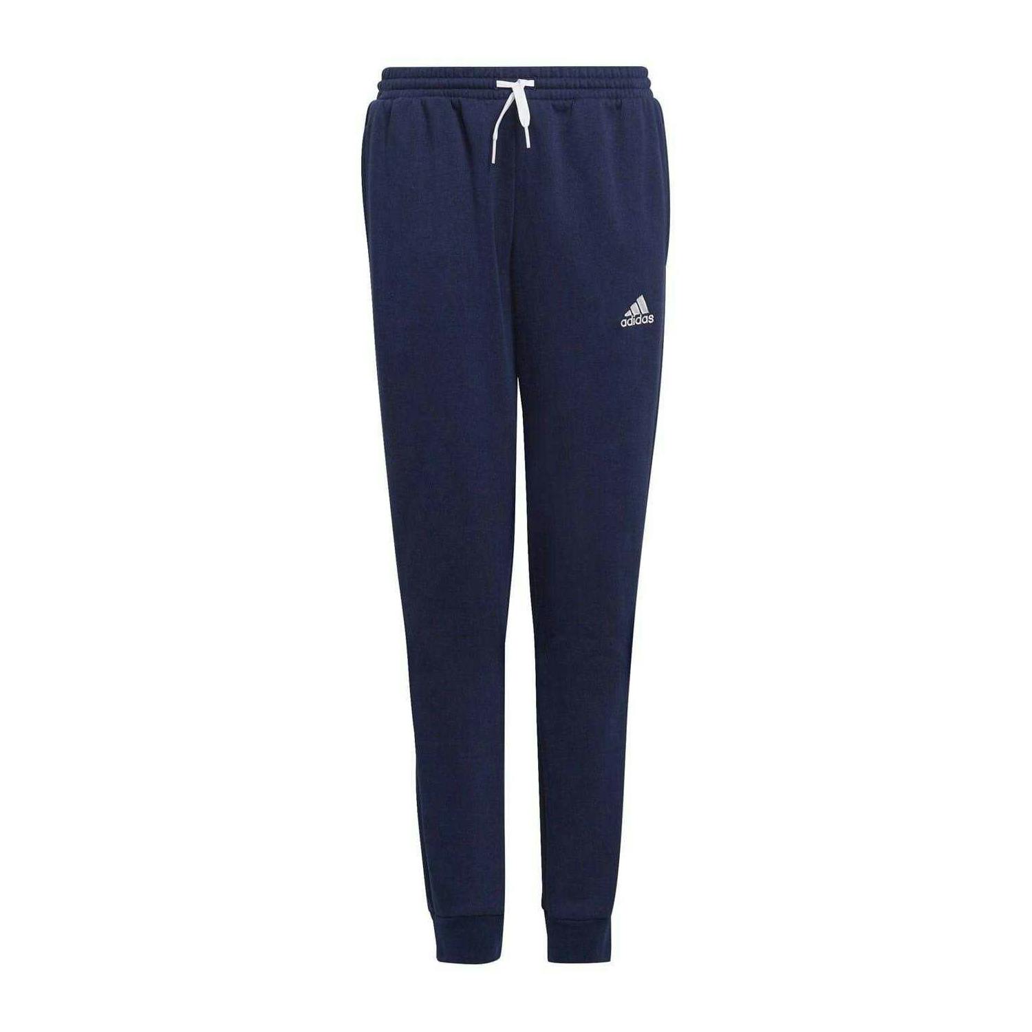 Adidas Kids Ent22 Athletic Jogging Bottoms - Navy - 13-14 Years - Navy - 70% Cotton/30% Polyester