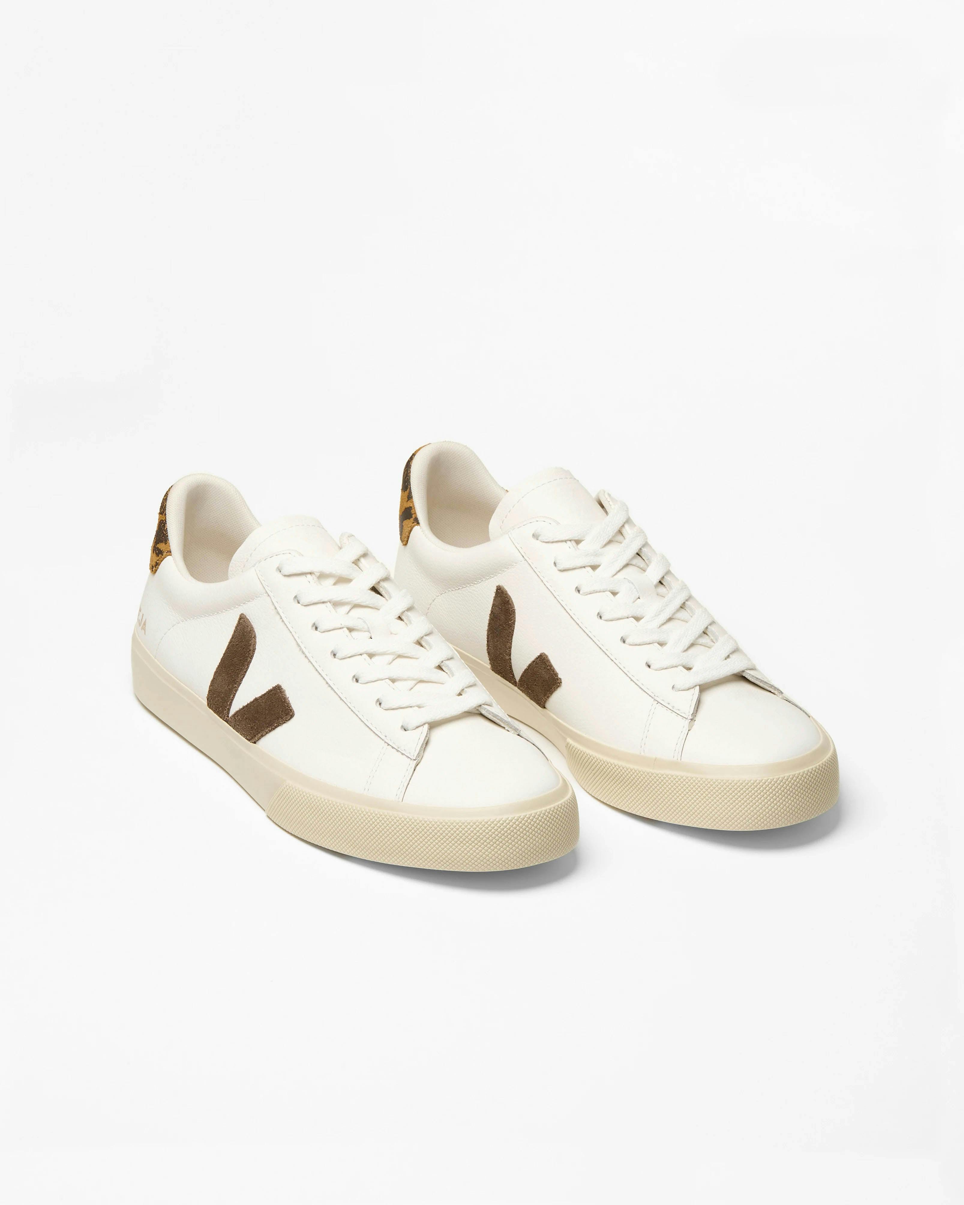 Veja Women's White Campo Leather Trainers - /Camel Wild Country - /Camel Wild Country - Uk6 Eu39 Us8