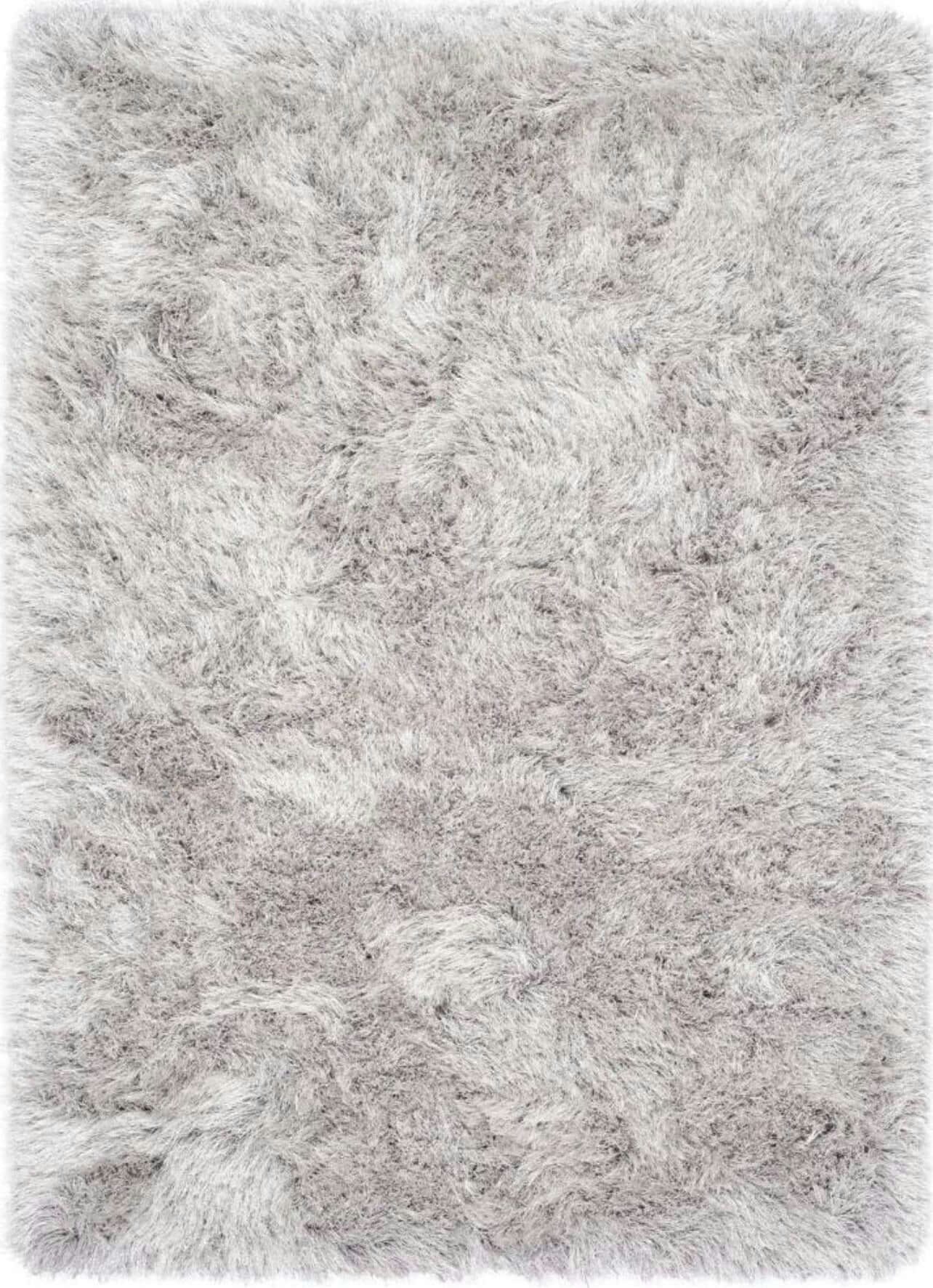 The Rugs Silver/Grey Extravagance Shaggy Rug - 80X150 Cm