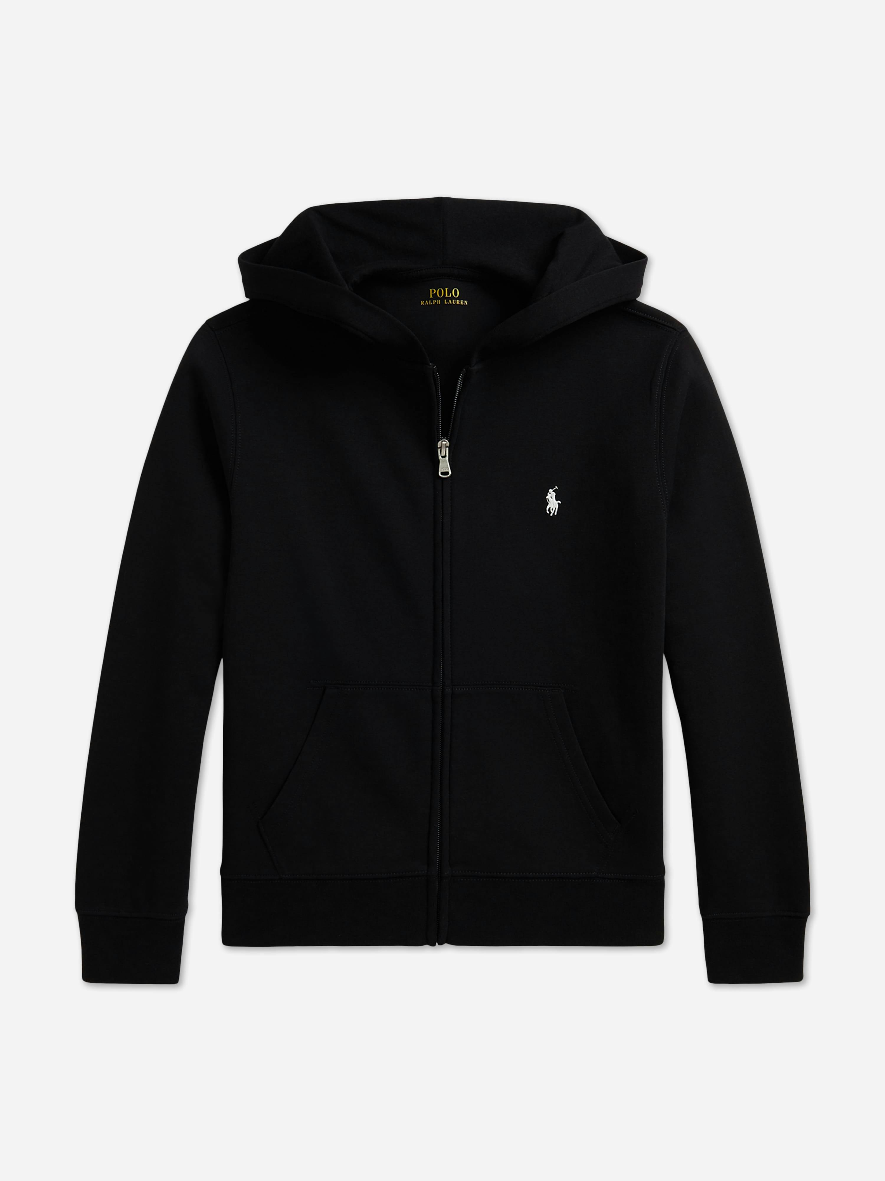 Ralph Lauren Kids Boys Black Ralph Lauren Double Knit Tech Zip Up Top In - Multicoloured - 14 - 16 Yrs