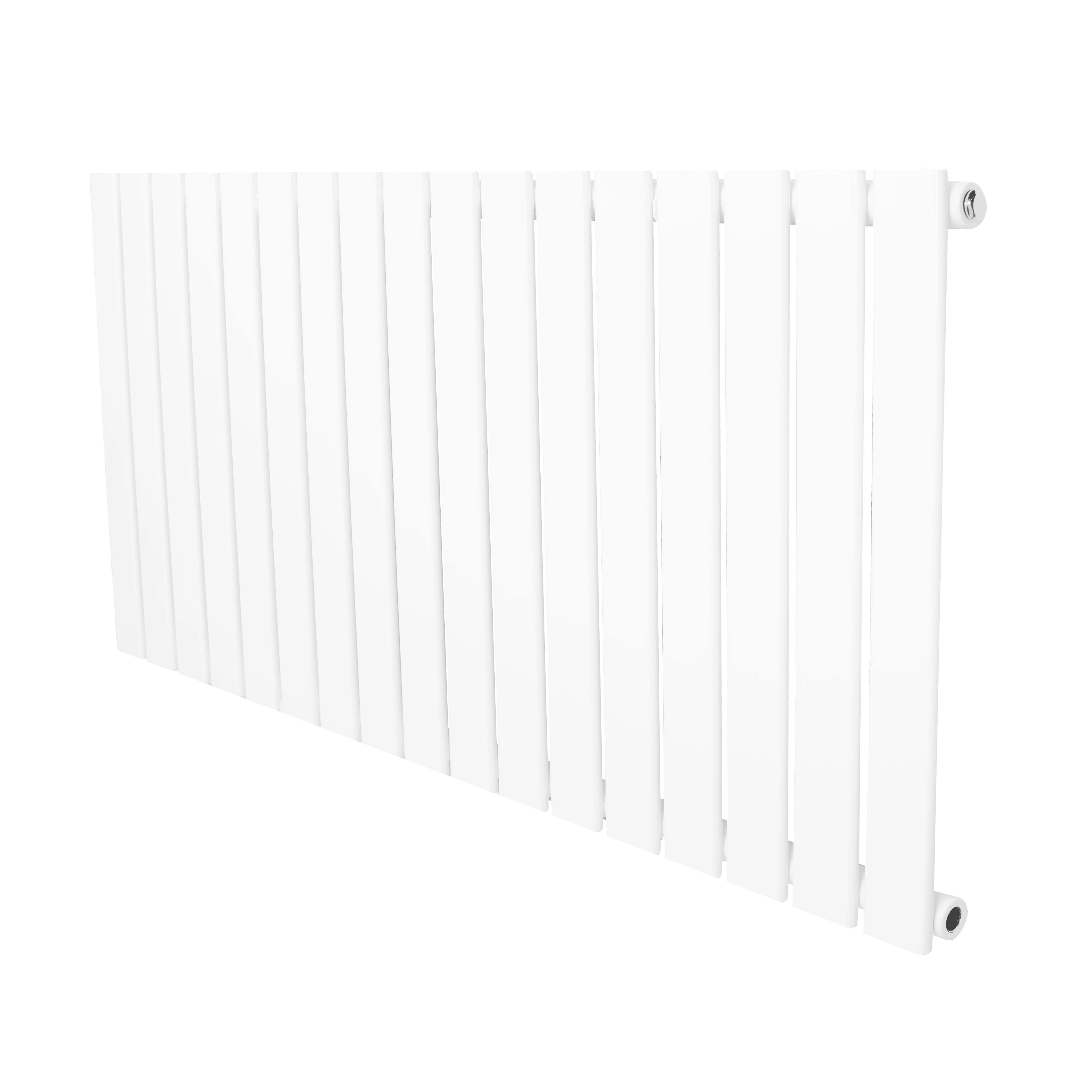Monstershop White Flat Single Column Radiator - 600 X 1190Mm