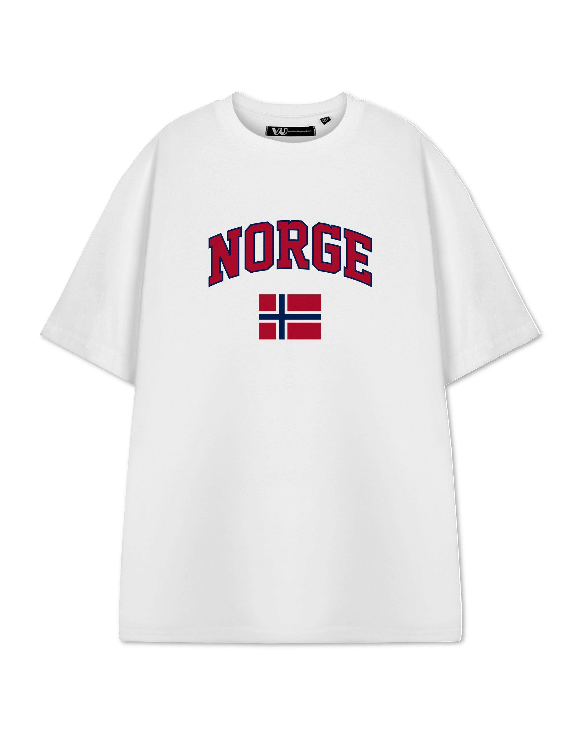 Vanilla Underground Unisex White Show Me The Merch Norway Short Sleeved T-Shirt - X-Large