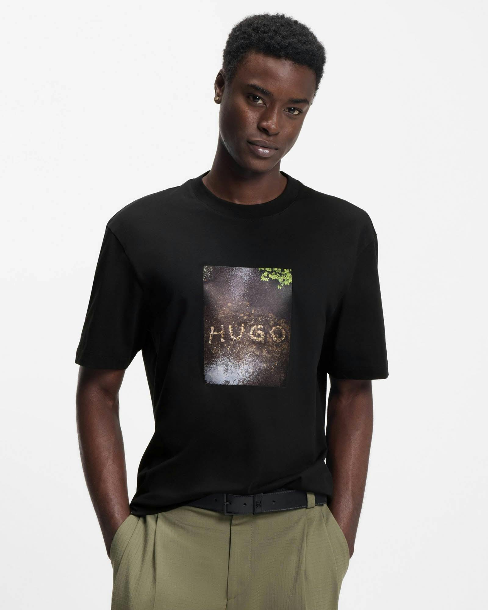 Hugo Men's Black Doreston Graphic T-Shirt - 001 - 001 - Xl