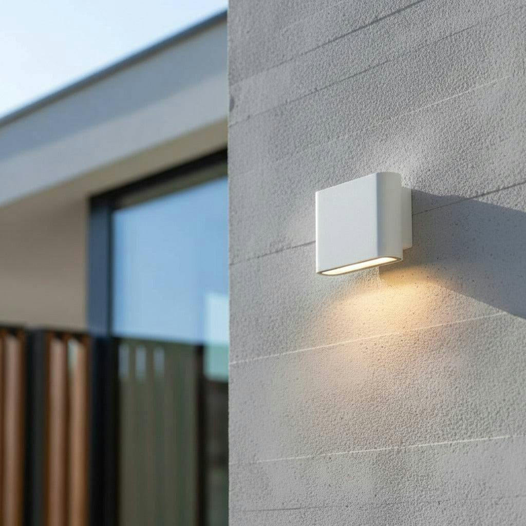 Rackhams White 6 Watt Led Outside Wall Downlight