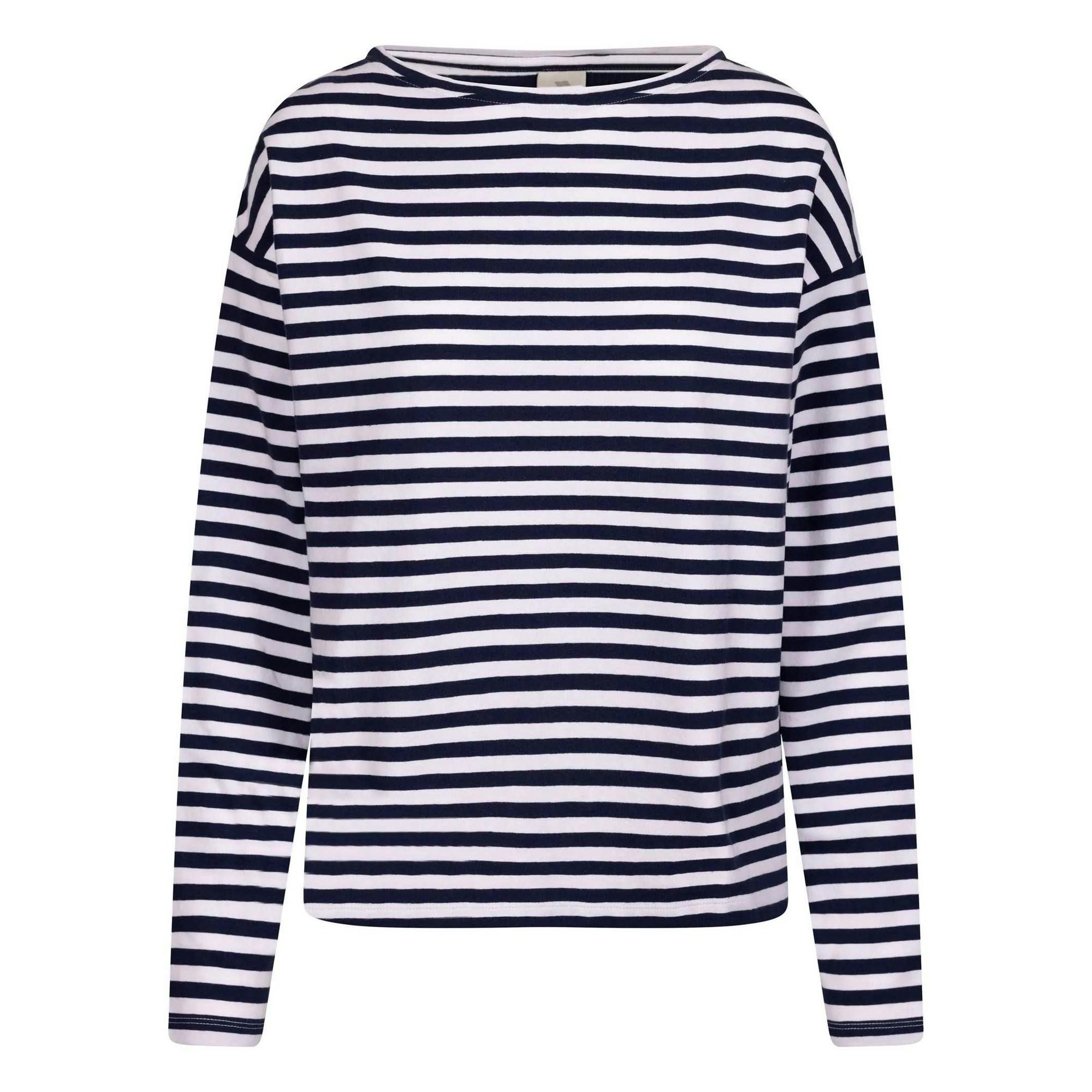 Trespass Women's Thelma Striped Top - Navy - Xxl - Navy - 95% Cotton/5% Elastane