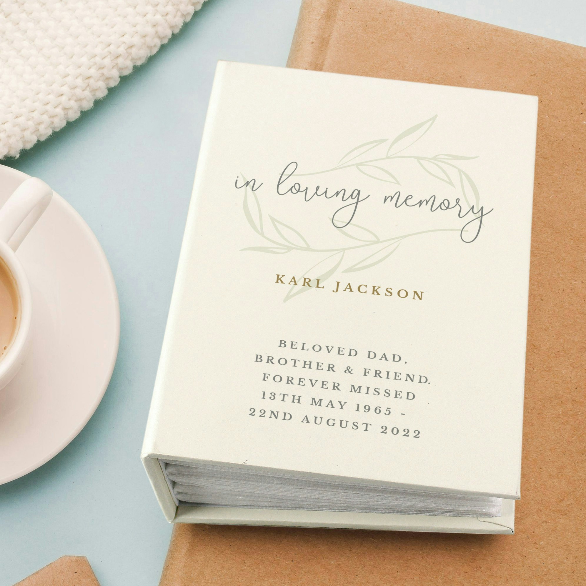 Rackhams Personalised In Loving Memory 6X4 Photo Album With Sleeves