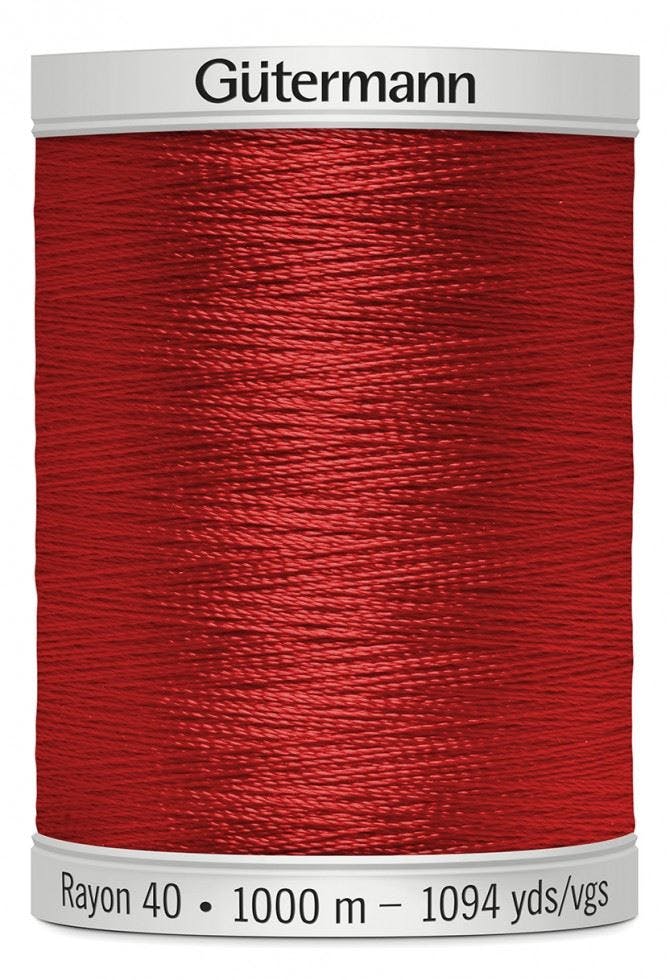 Gutermann No 40 Sulky Rayon Embroidery Thread 1000M Rayon Thread Suitable For Embroidery - 1037 - 1000 Metres