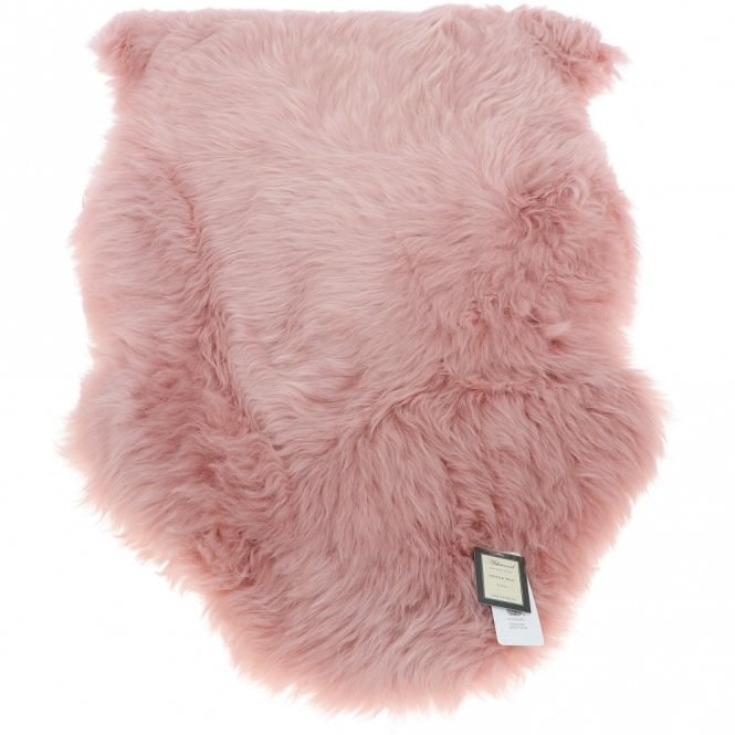 Rackhams Single Australian Sheepskin Rug - Single - Sheepskin - Rosa