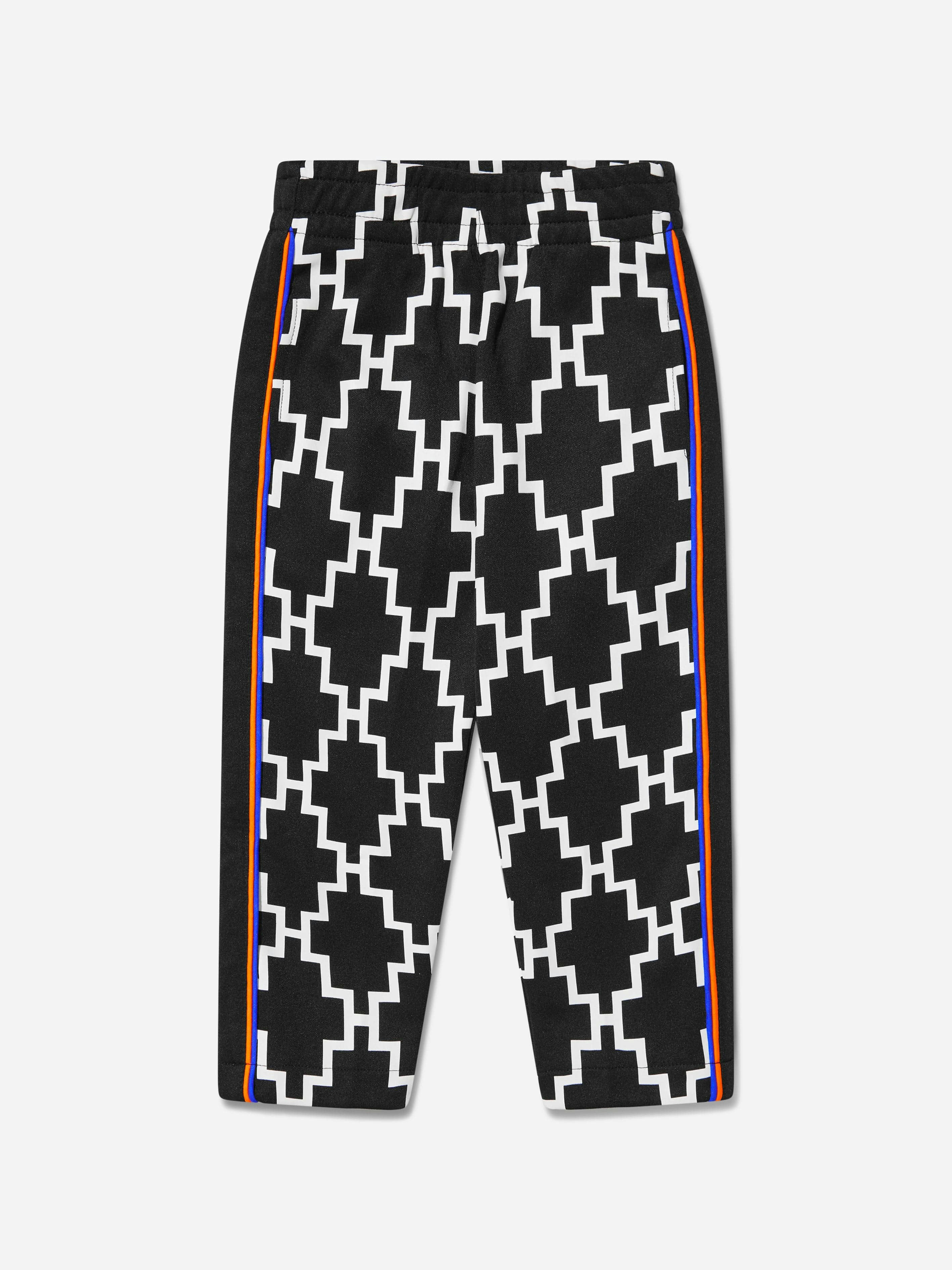 Marcelo Burlon Boys Black Cross Piping Track Pants - 10 Yrs