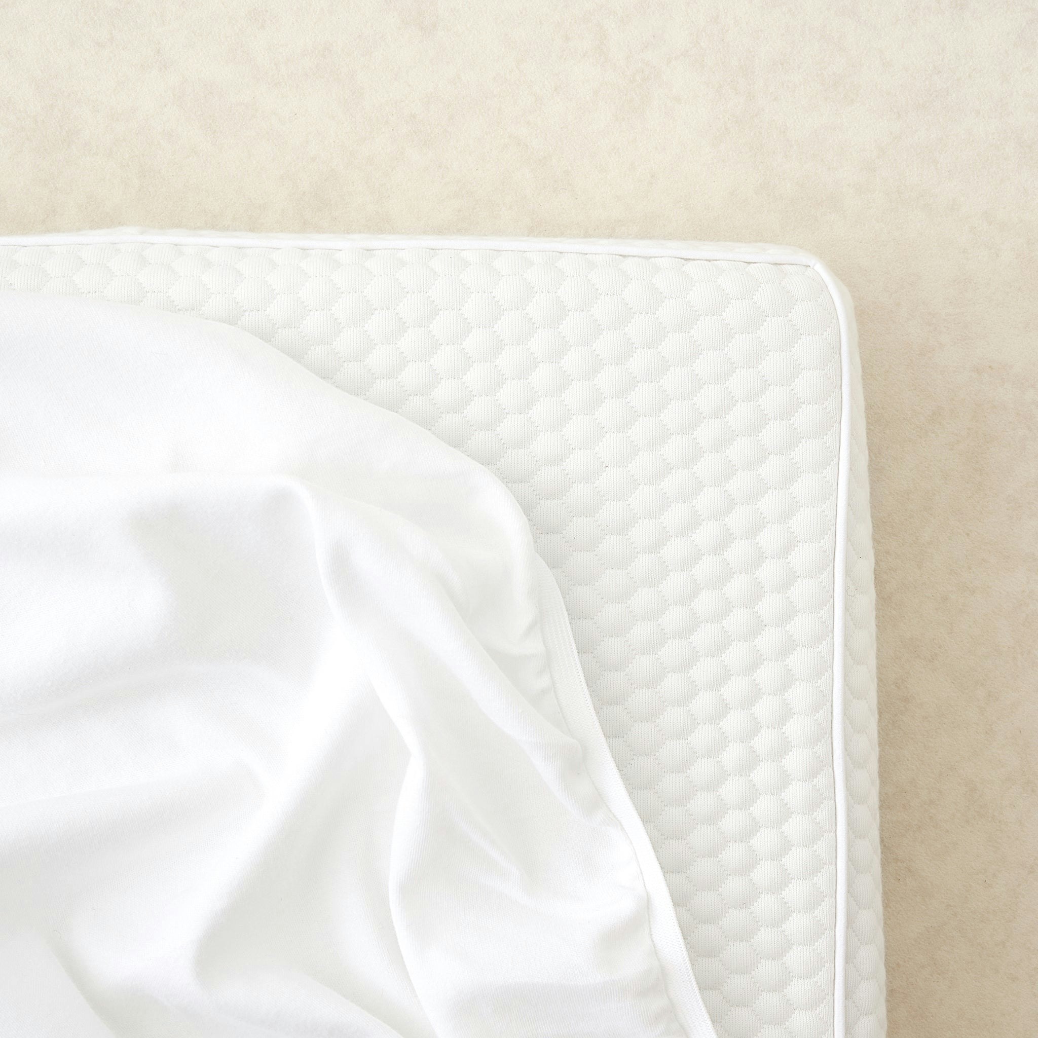 Rackhams White Premium Organic 100% Cotton Fitted Sheet To Fit Ikea Cot – 160 X 70 Cm - 160 X 70 Cm - Fitted Sheet