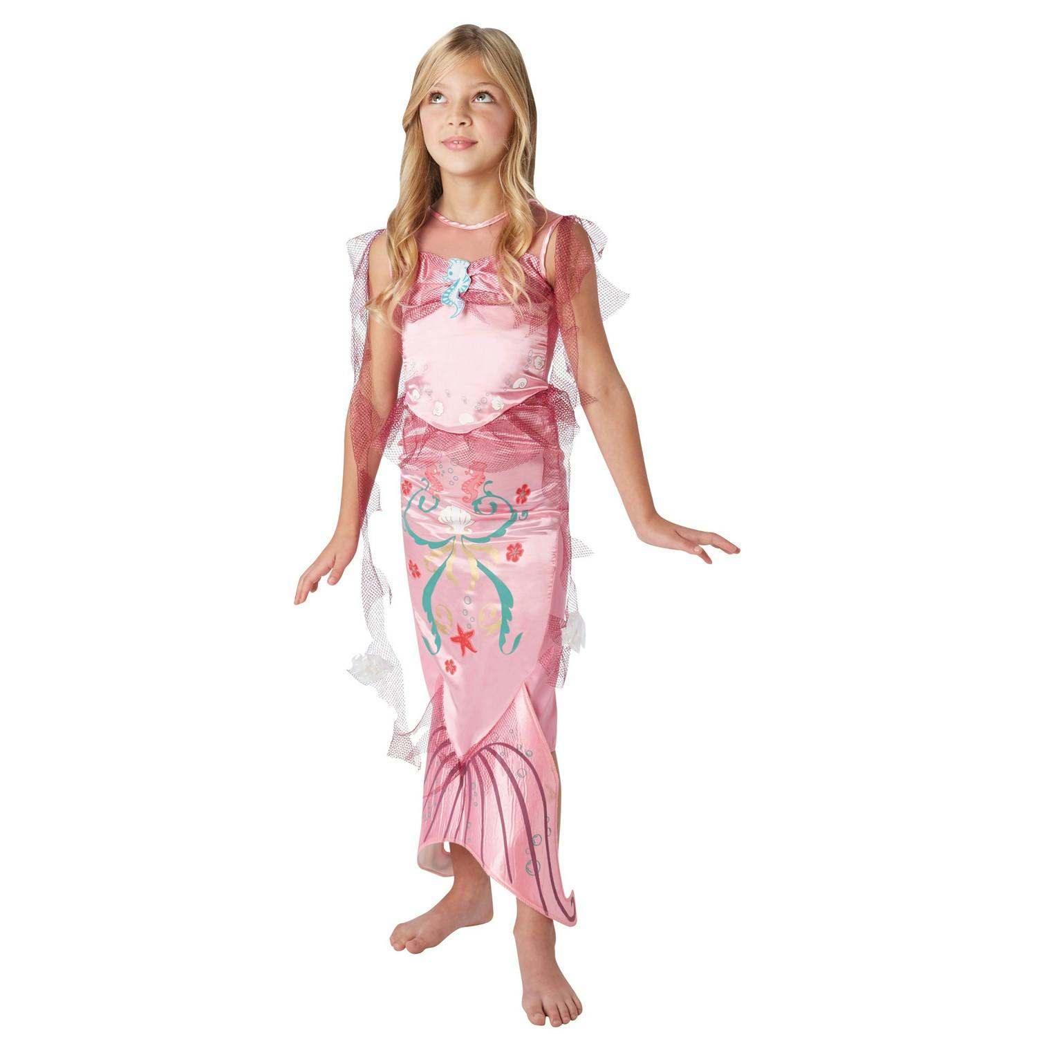 Bristol Novelty Girls Pink Mermaid Costume - Toddler