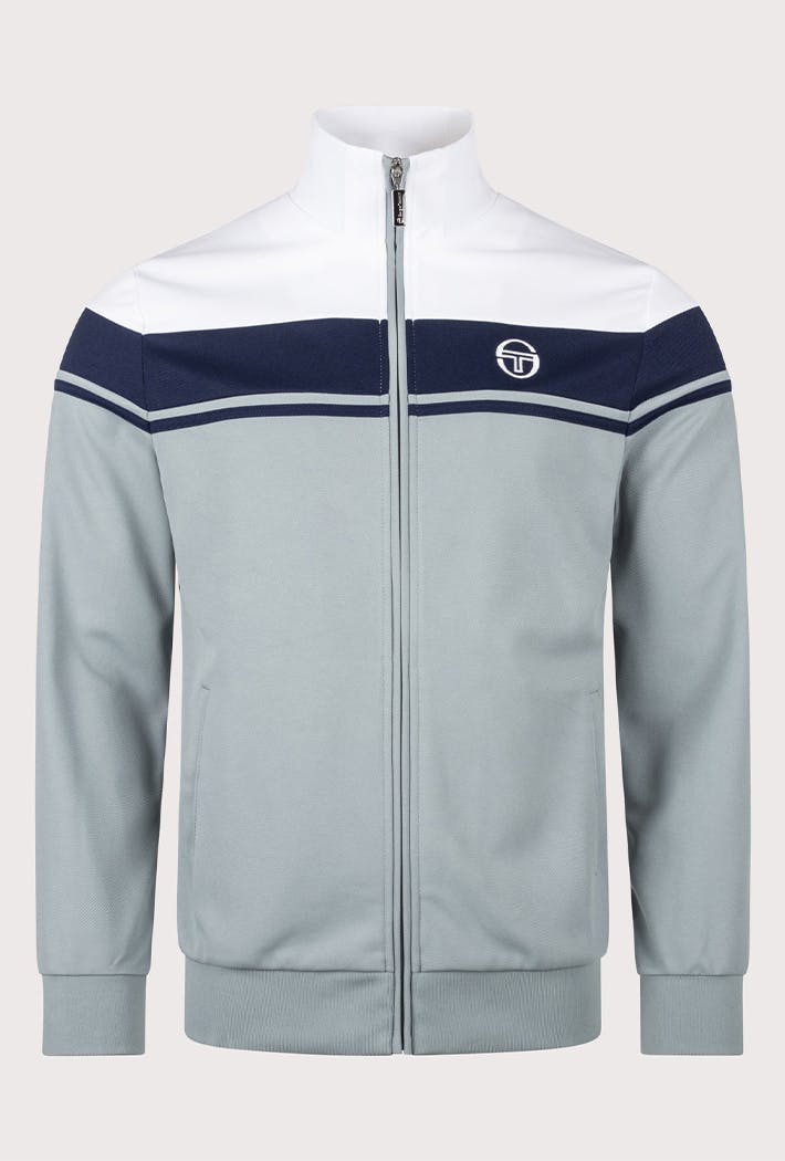 Sergio Tacchini Men's Damarindo Track Jacket, White/Maritime Blue/Lead - Image 5