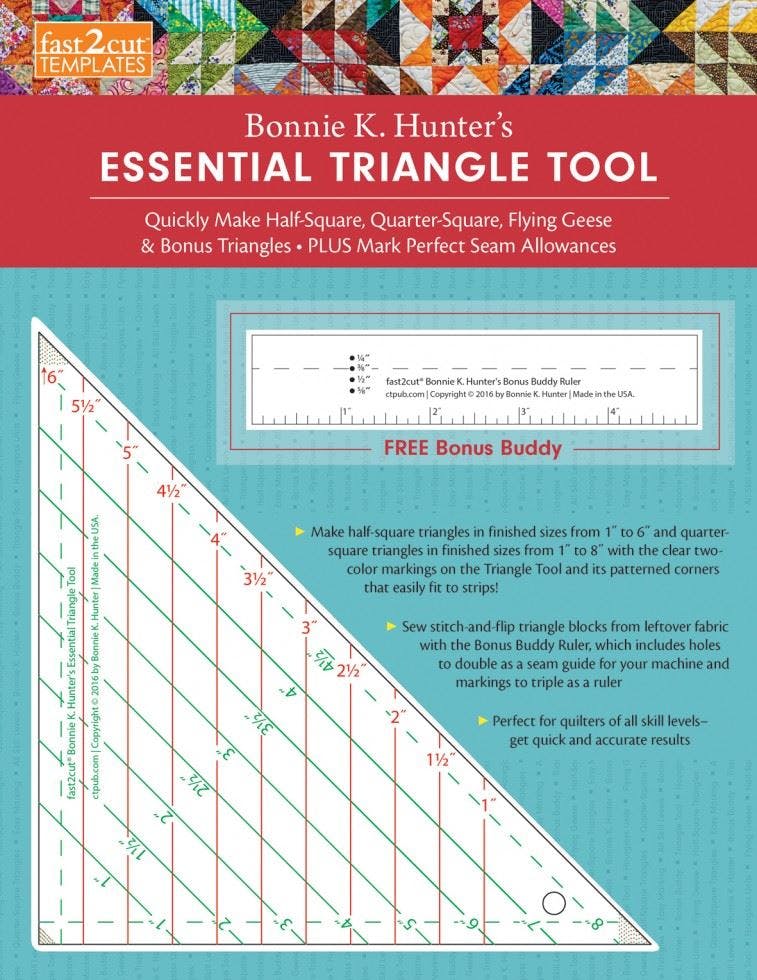 fast2cut Bonnie K. Hunters Essential Triangle Tool by Bonnie K Hunter - Image 7
