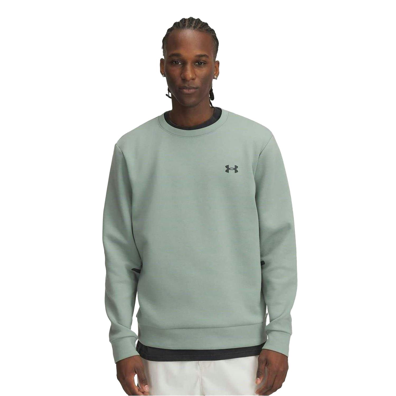 Under Armour Men's Green/Black Unstoppable Sweatshirt - Xxl - 65% Polyester/29% Cotton/6% Elastane