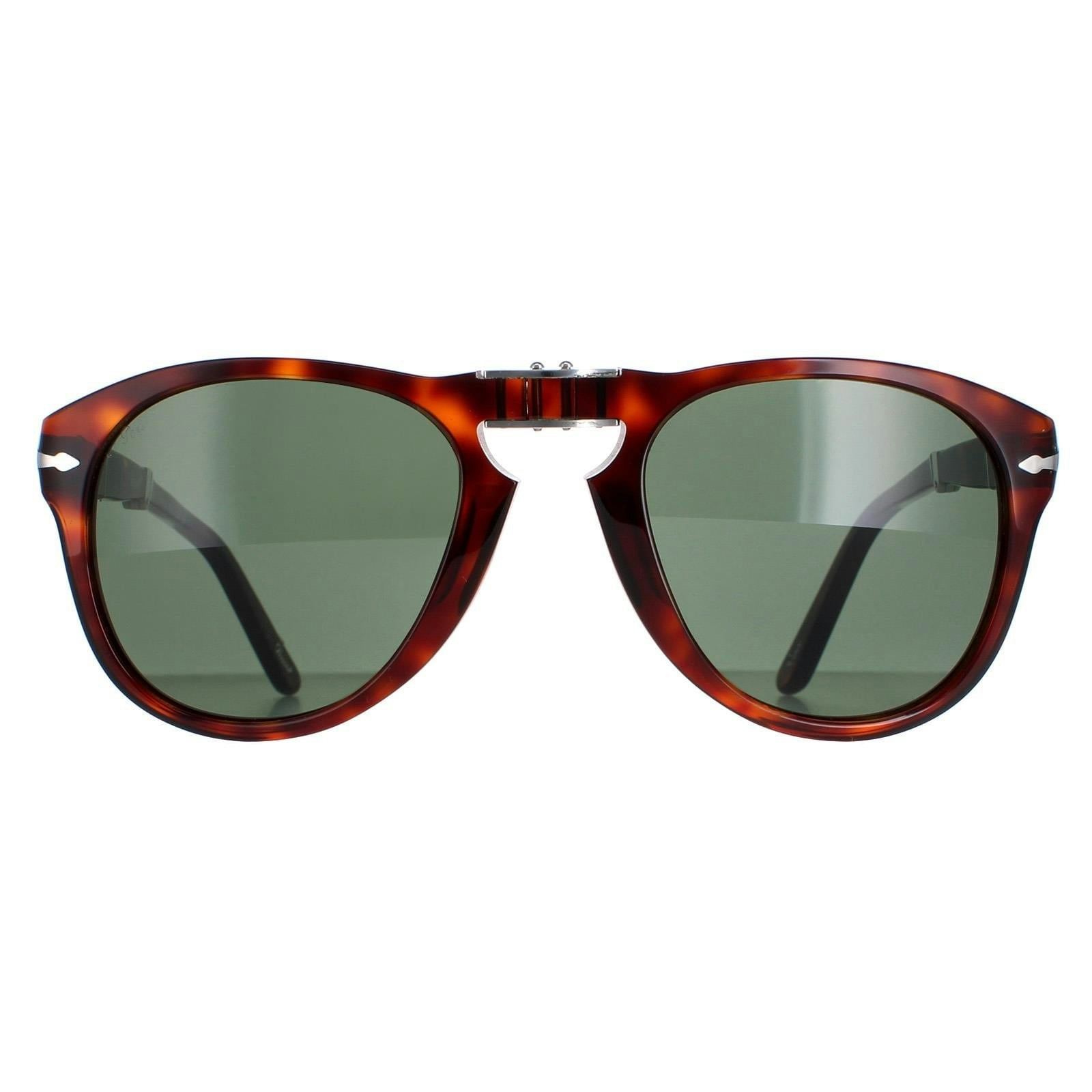 Persol Men's Brown Aviator Havana Green Sunglasses In - Image 6