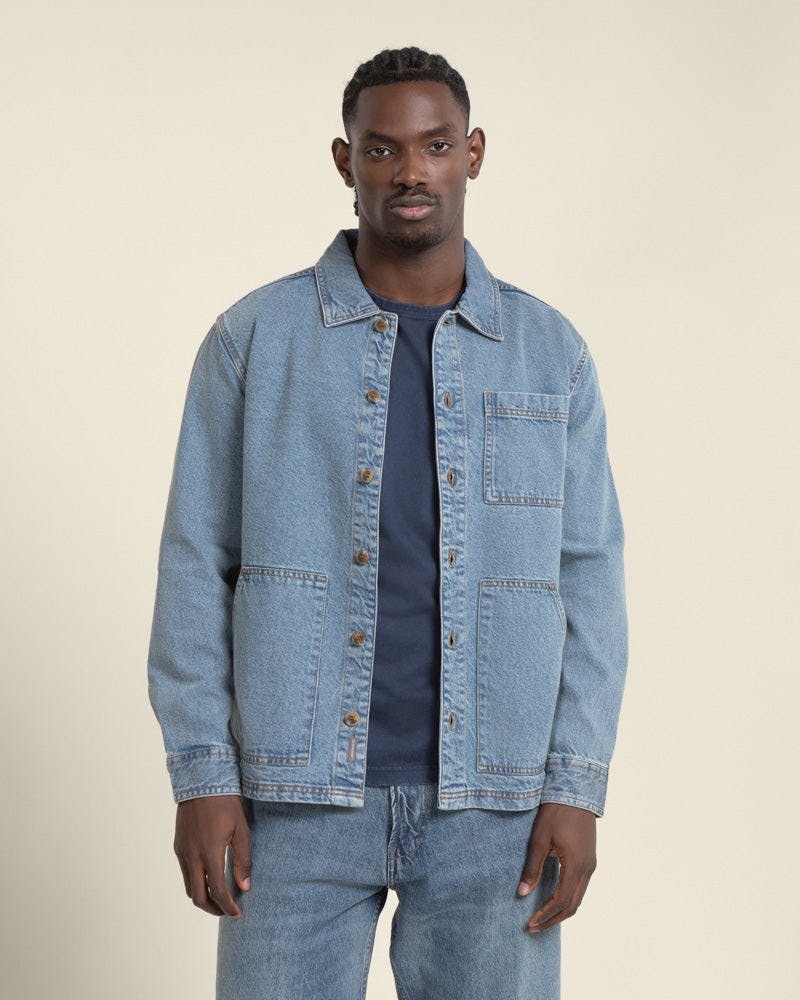 Larsson & Co Light/Blue Karl - Denim Overshirt - M