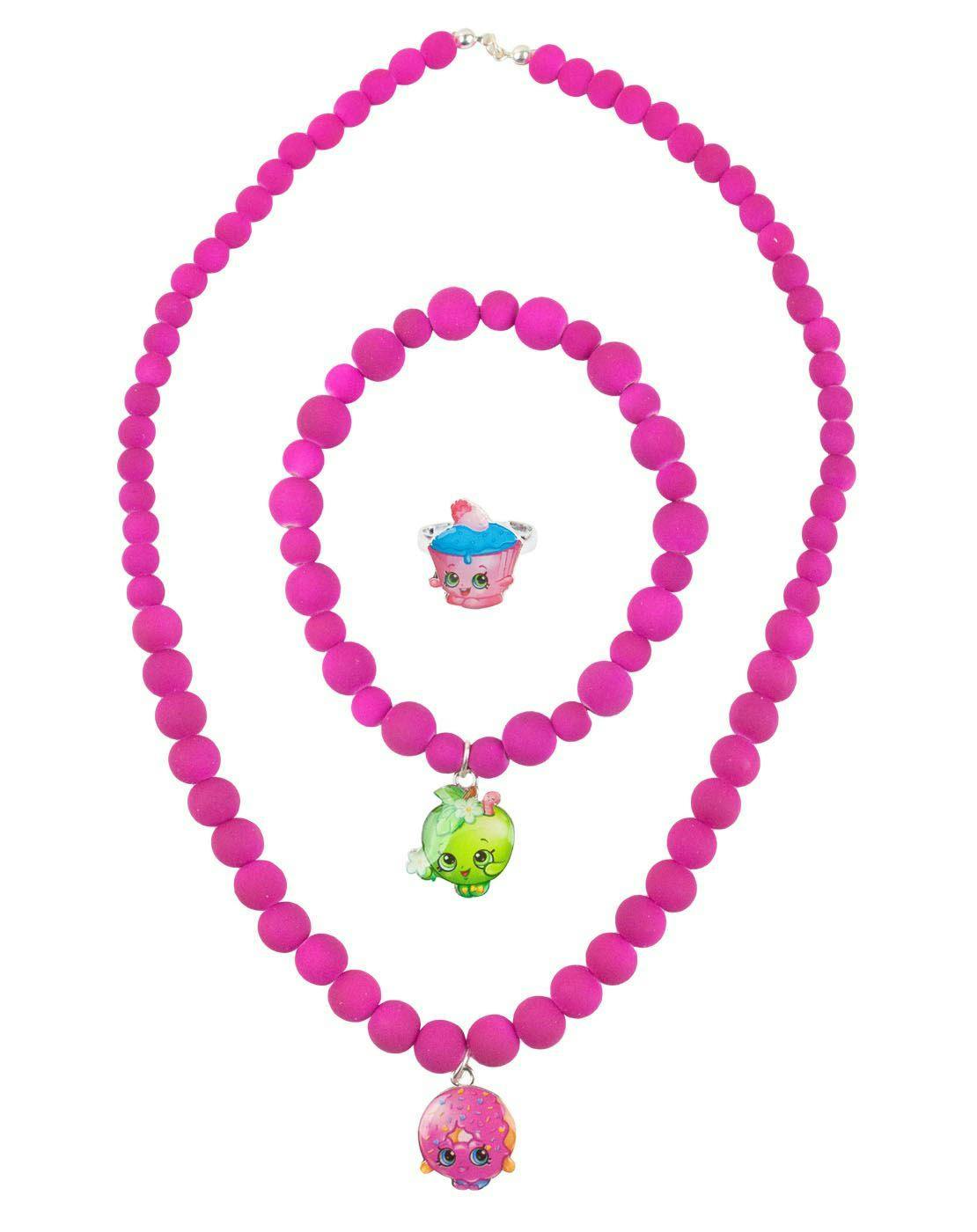 Vanilla Underground Girls Pink Shopkins D'lish Donut Jewellery Set (One Size)